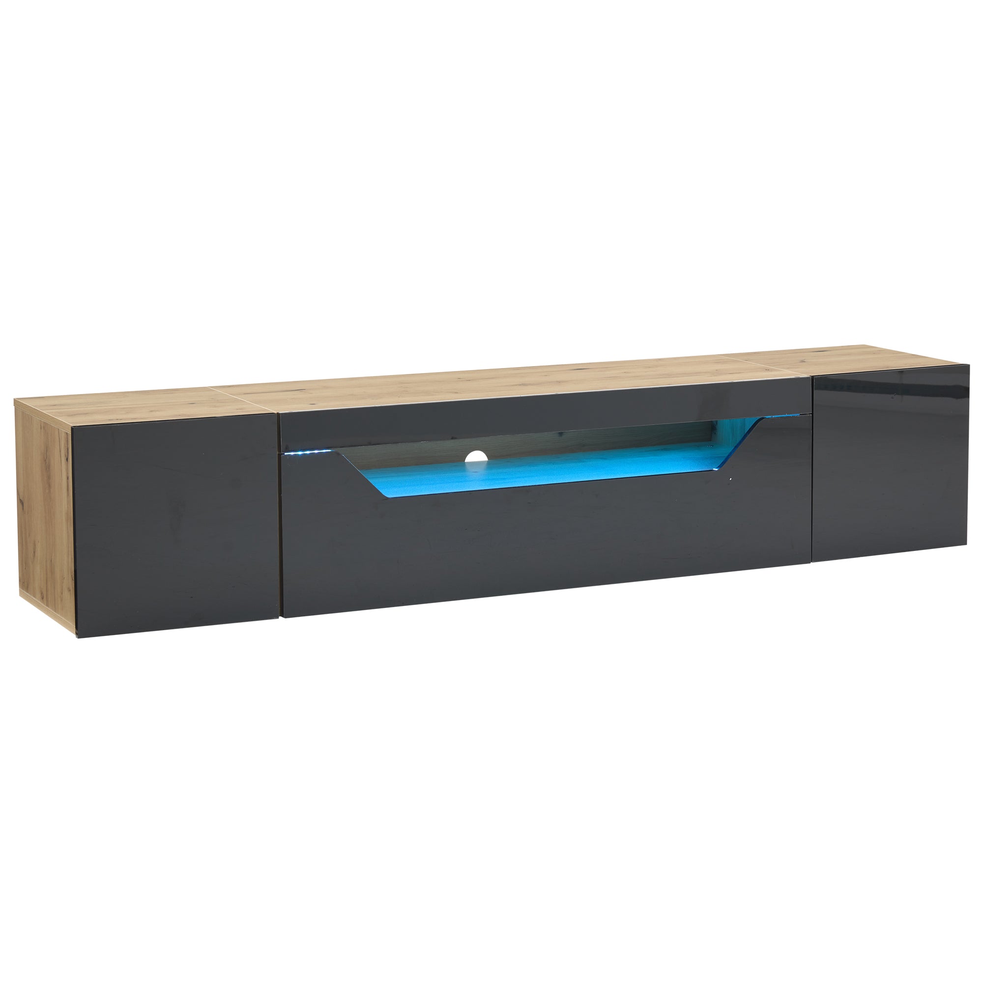 [variant:N892P428793Z] Floating LED TV Stand with Storage image 10