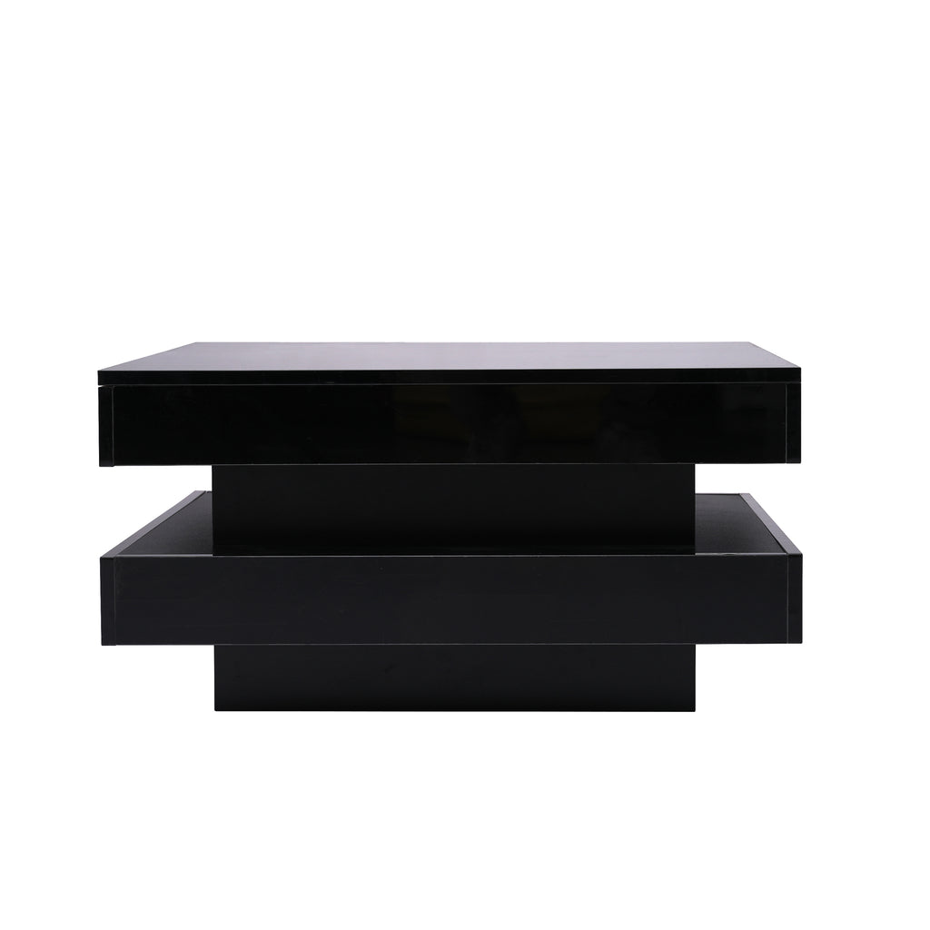 [variant:N892P423297B] Square High-Gloss LED Coffee Table with Rotating Top image 27