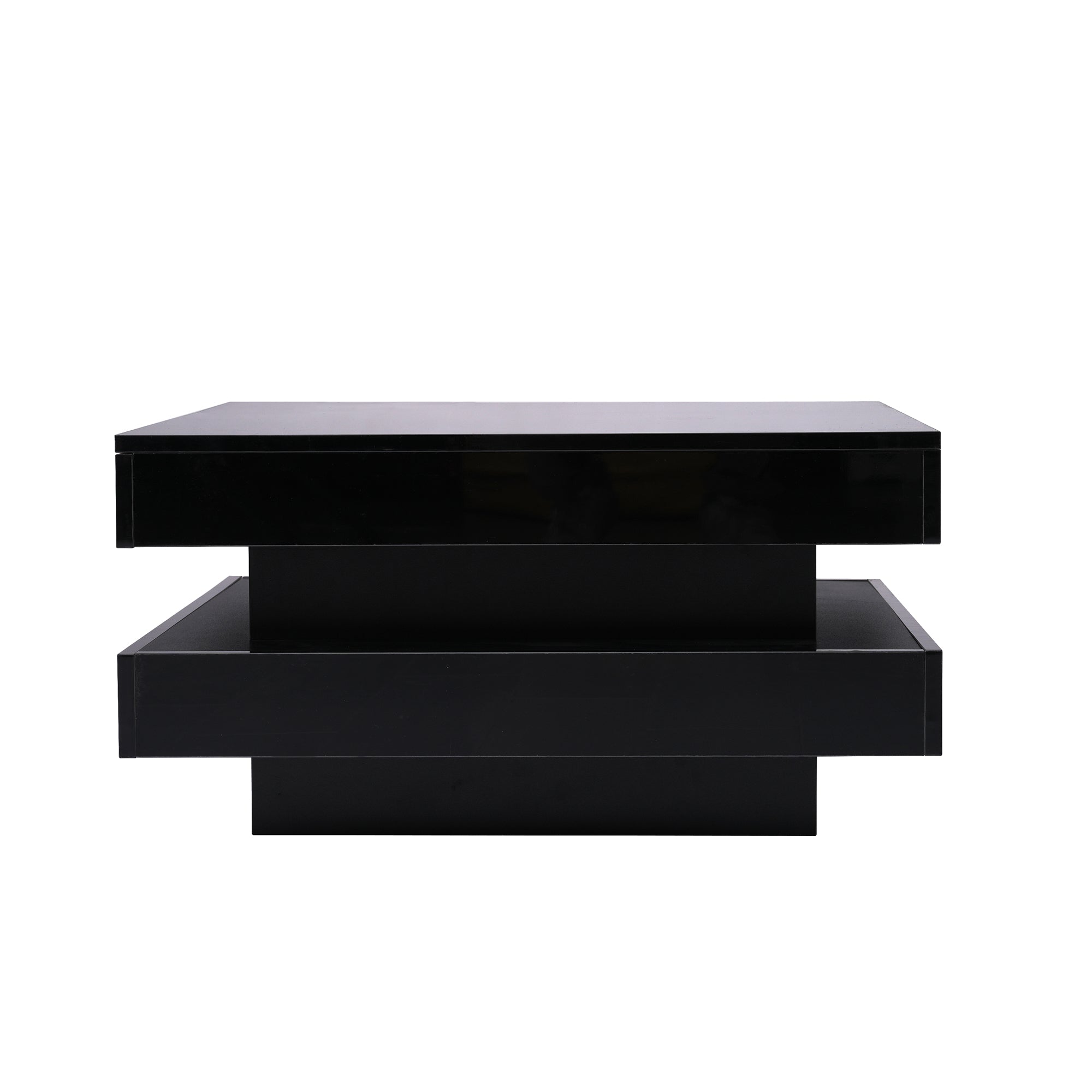 [variant:N892P423297B] Square High-Gloss LED Coffee Table with Rotating Top image 27