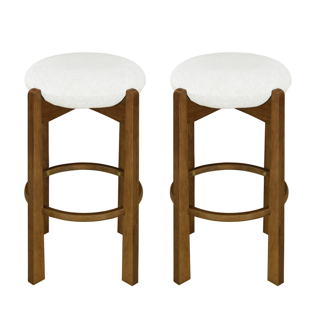 [variant:N897P443714D] Tara Upholstered Bar Stools – Set of 2 image 2