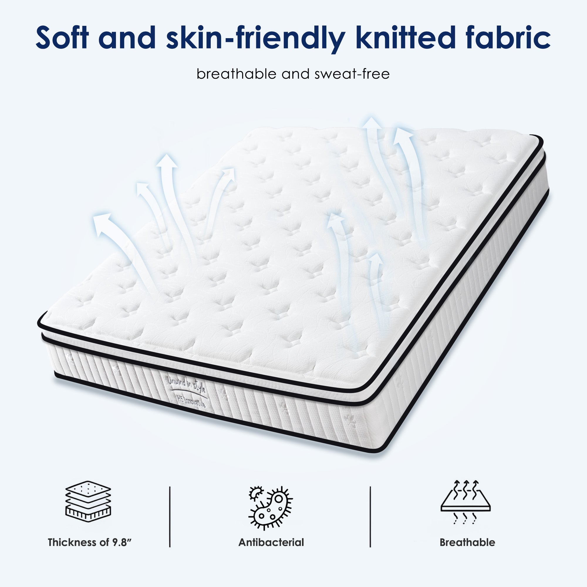[variant:W3686P353672] Twin Hybrid Memory Foam Mattress – 8-Inch image 12