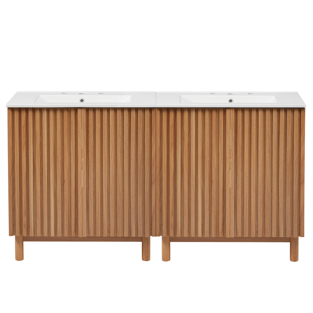 [variant:N848P000012O] Traditional Bathroom Vanity with Ceramic Sink – 59.8-Inch image 13