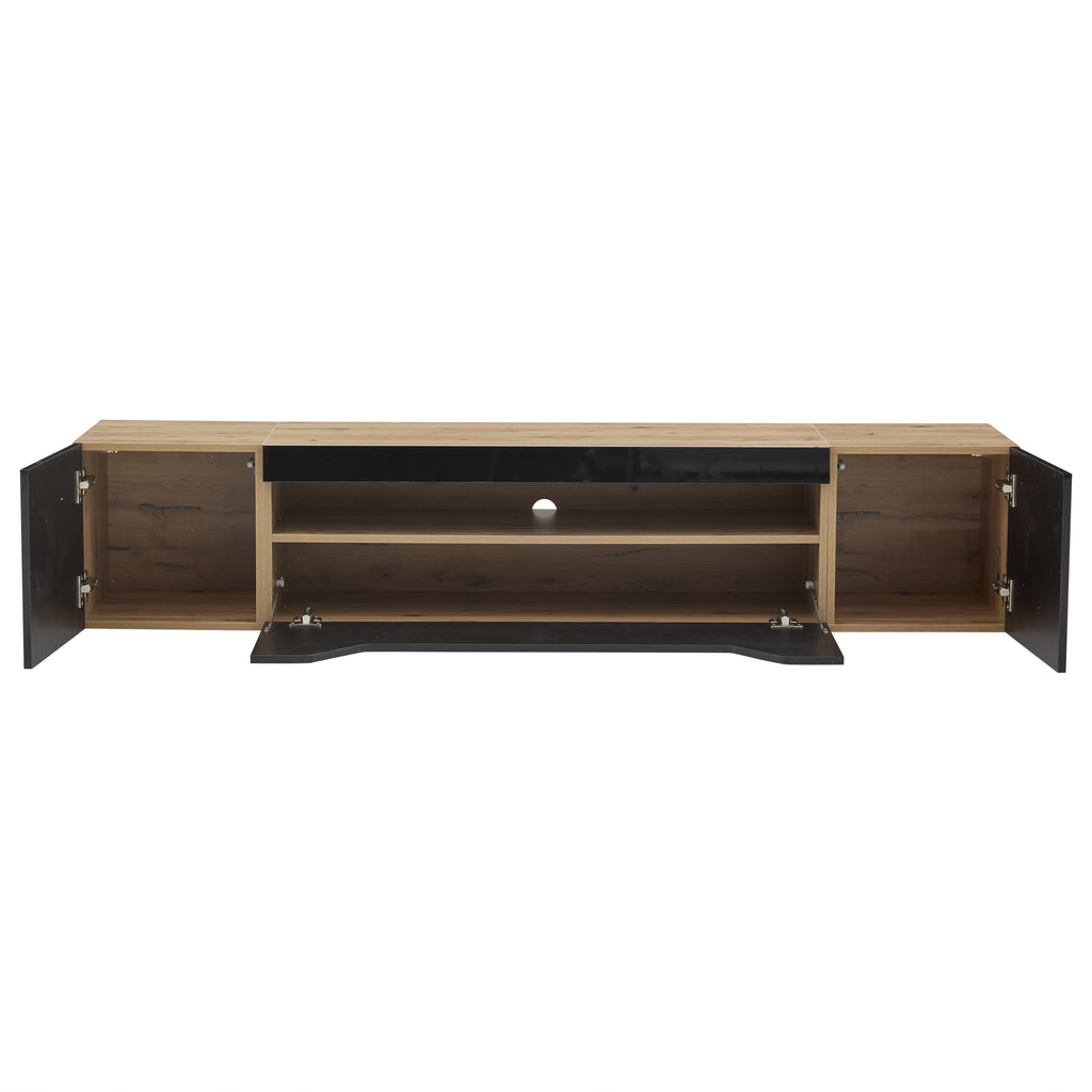 [variant:N892P428793Z] Floating LED TV Stand with Storage image 14