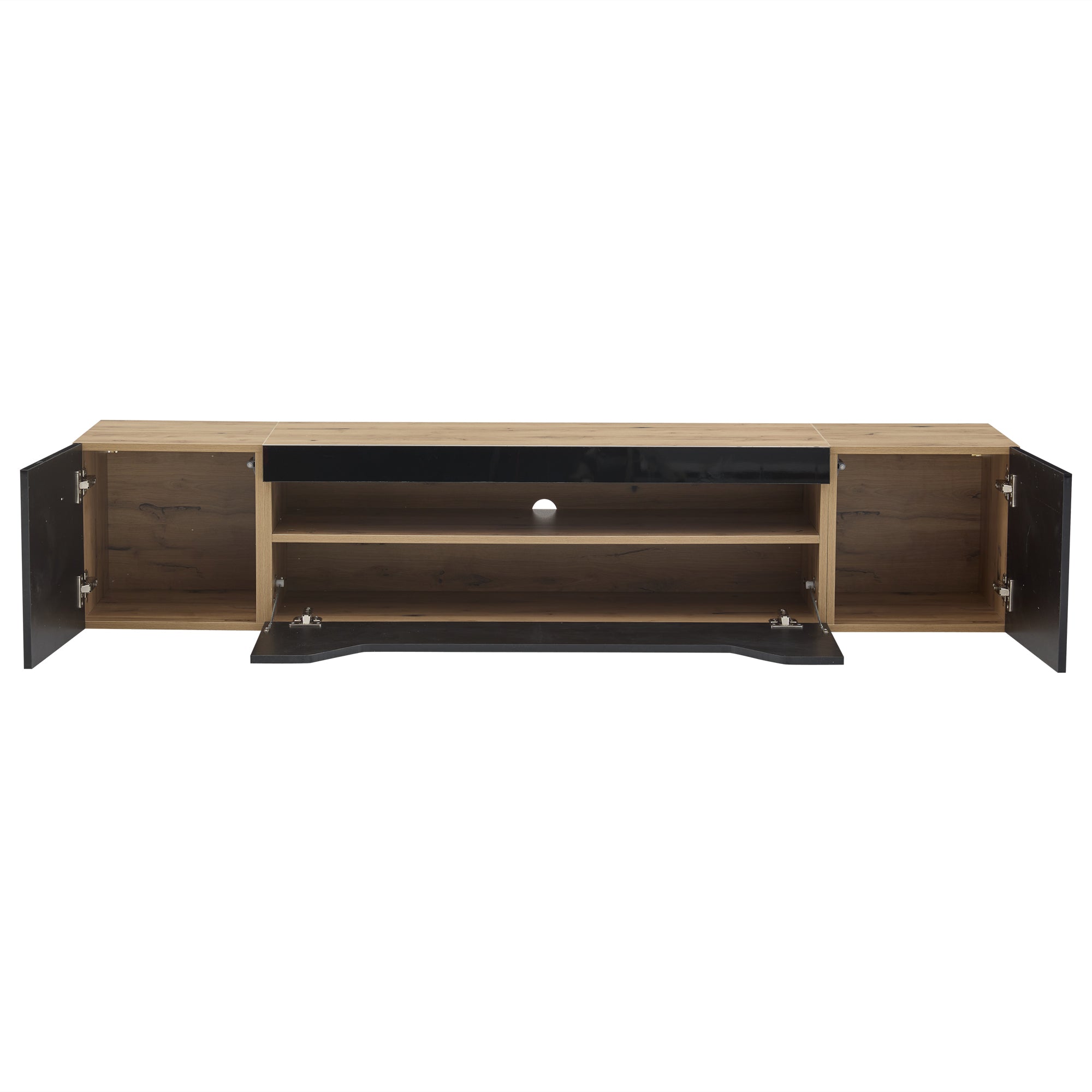 [variant:N892P428793Z] Floating LED TV Stand with Storage image 14