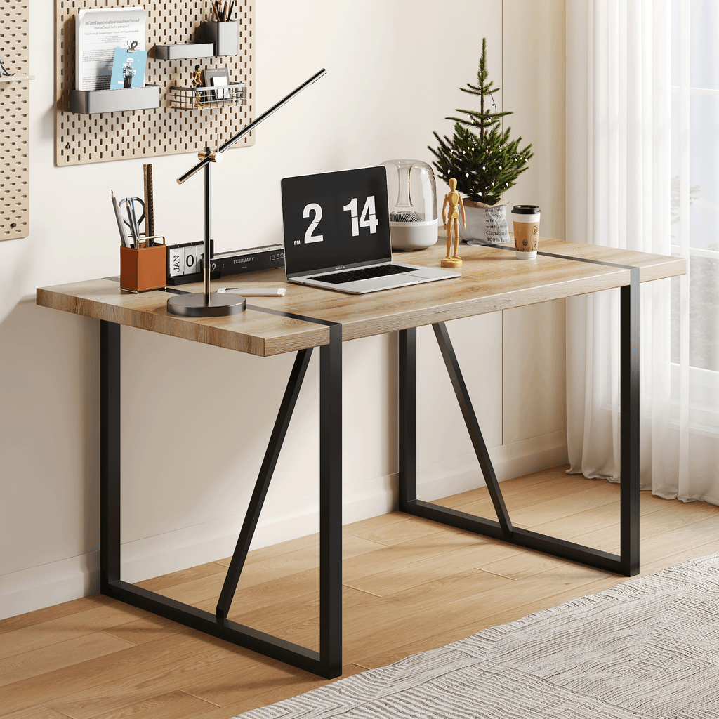 [variant:W3806P405273] Wood-Grain Dining Table – 55-Inch image 12