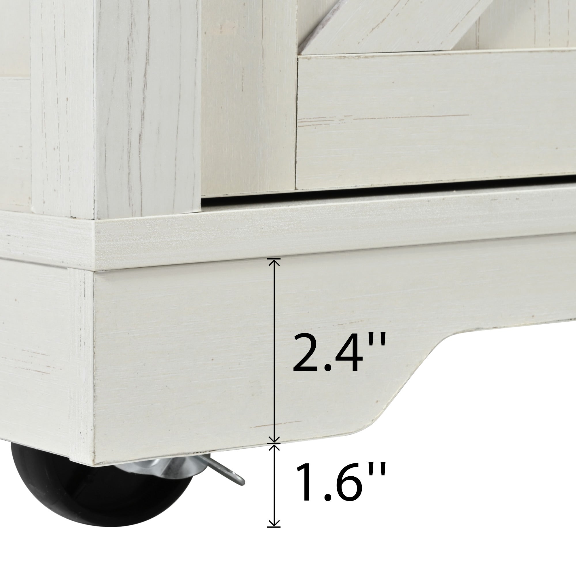 [variant:N853S379573W] Farmhouse Kitchen Island with Drop Leaf, Power Outlet and Sliding Barn Doors – 53.75-Inch image 40