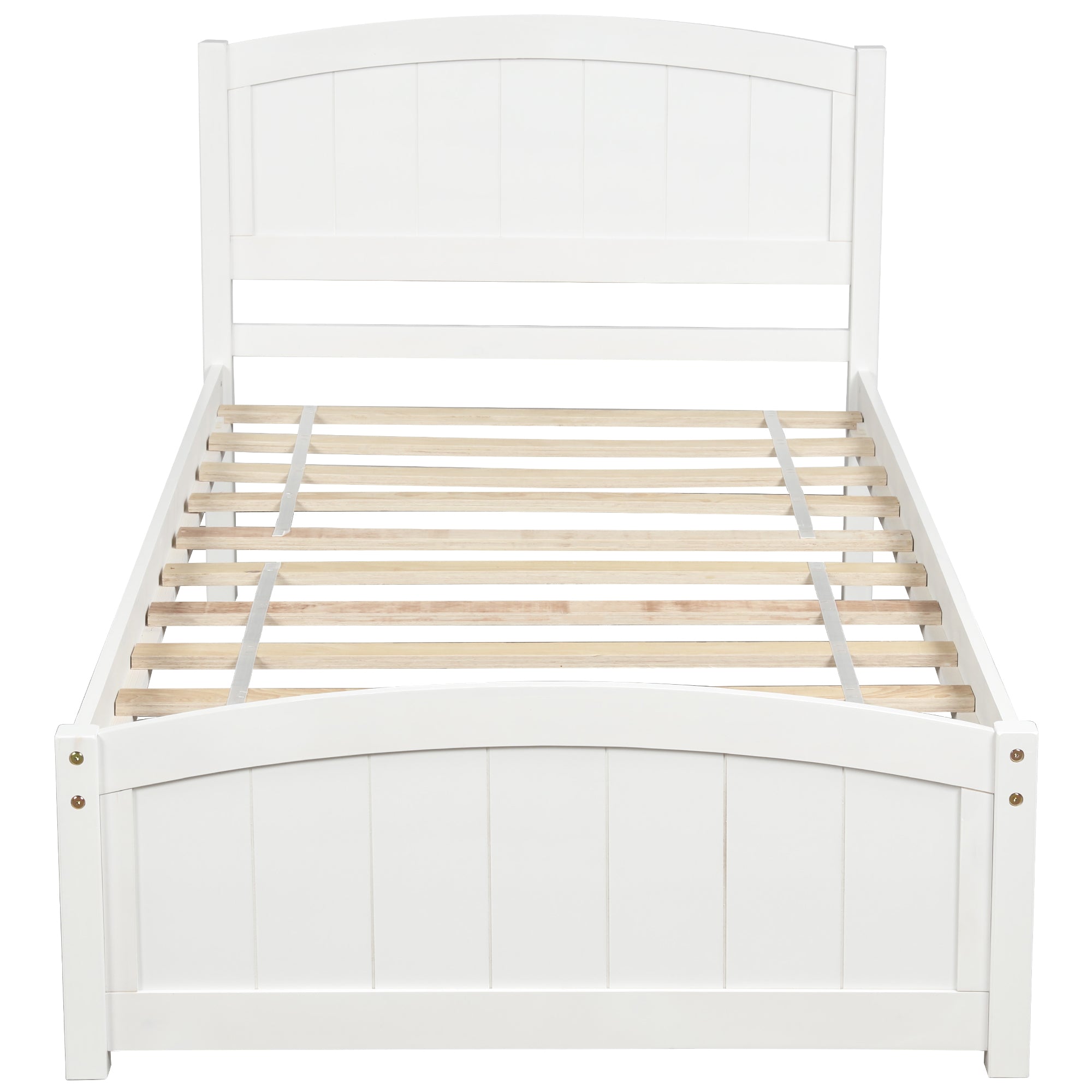[variant:N850P475815K] Twin Platform Bed with Headboard and Footboard – White image 10