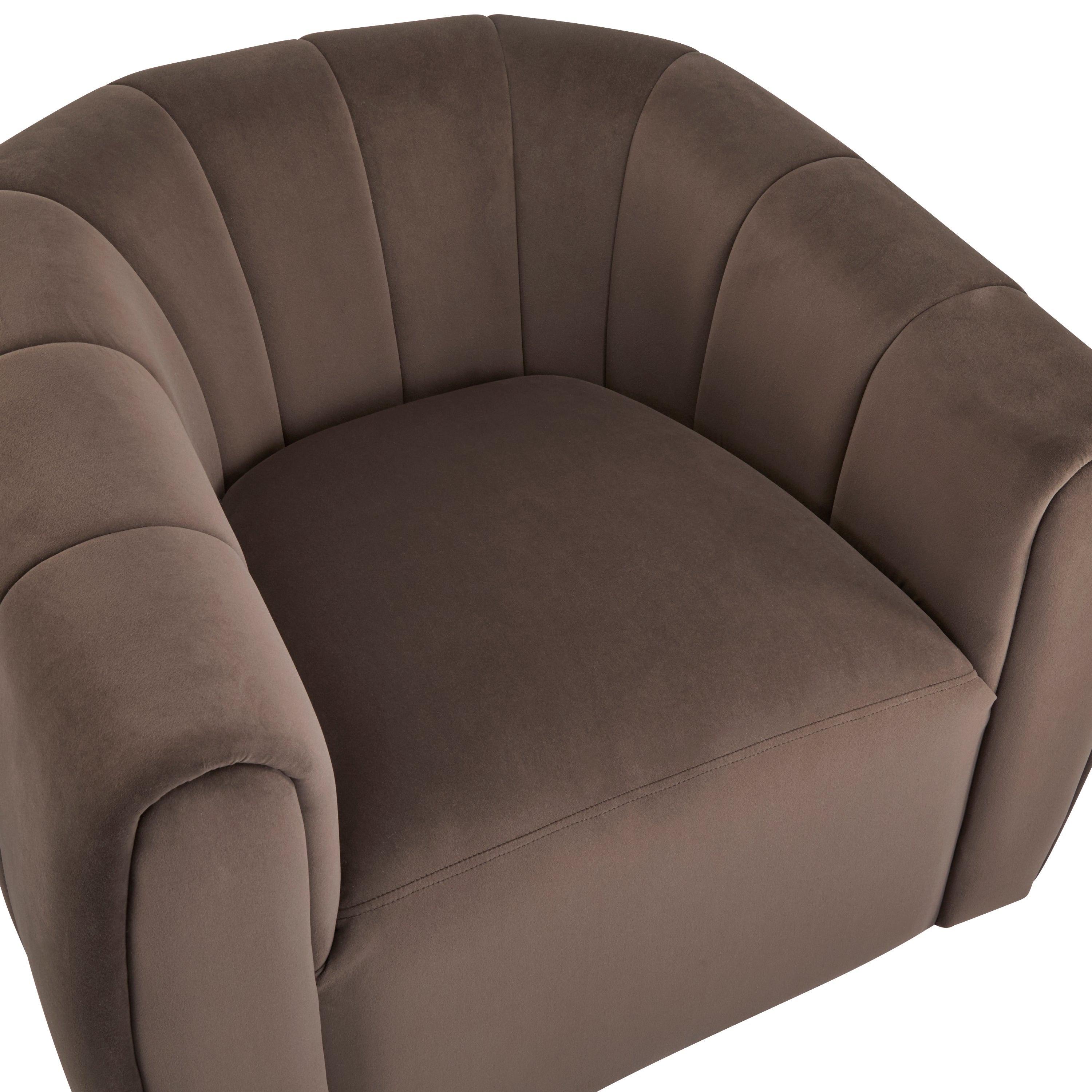 [variant:N898P443732D] Velvet Swivel Armchair image 7