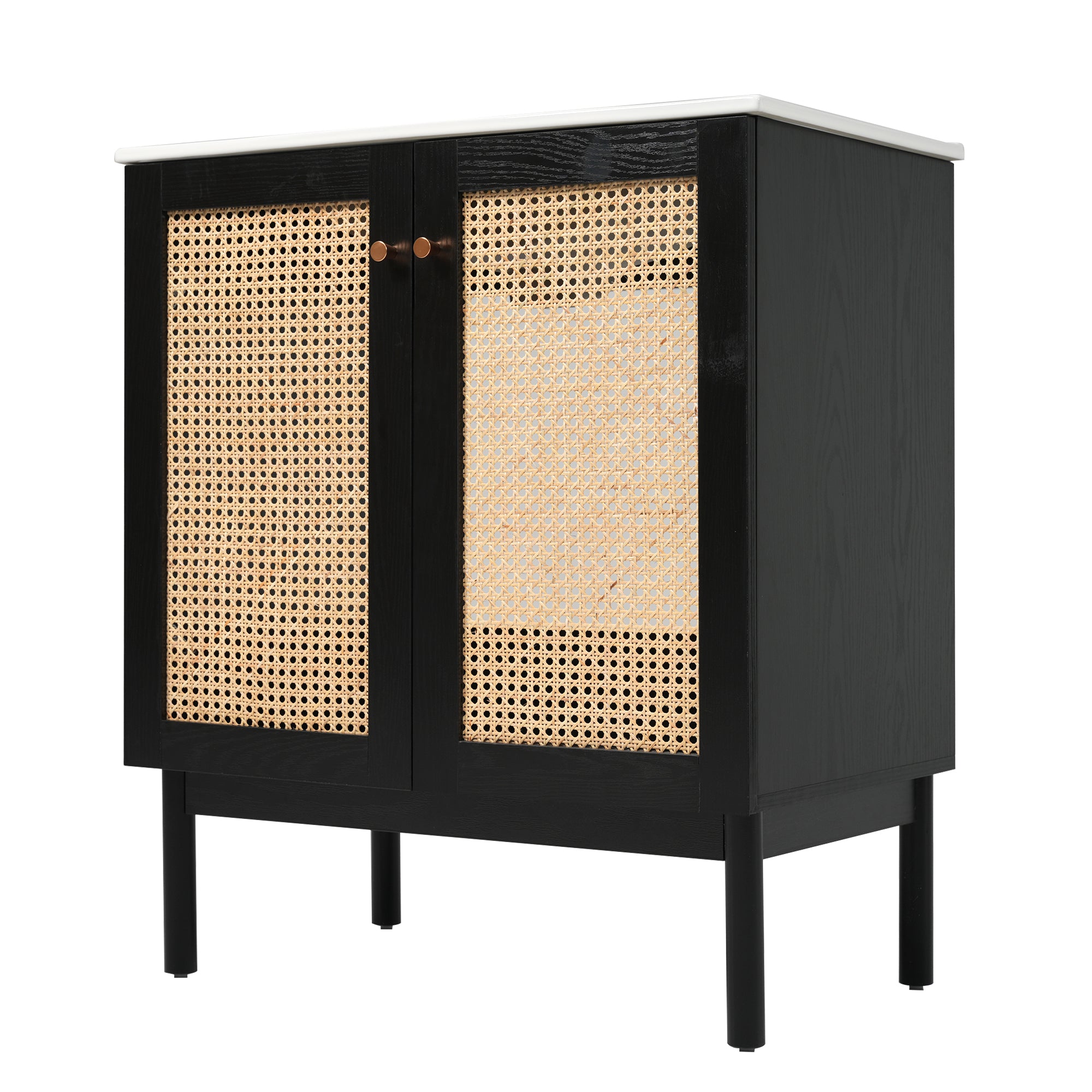 [variant:N729P285517B] Rattan-Door Bathroom Vanity with Sink – 30-Inch image 16