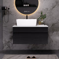 [variant:W5307S00008] Floating Bathroom Vanity with Ceramic Sink – 31.5-Inch image 1