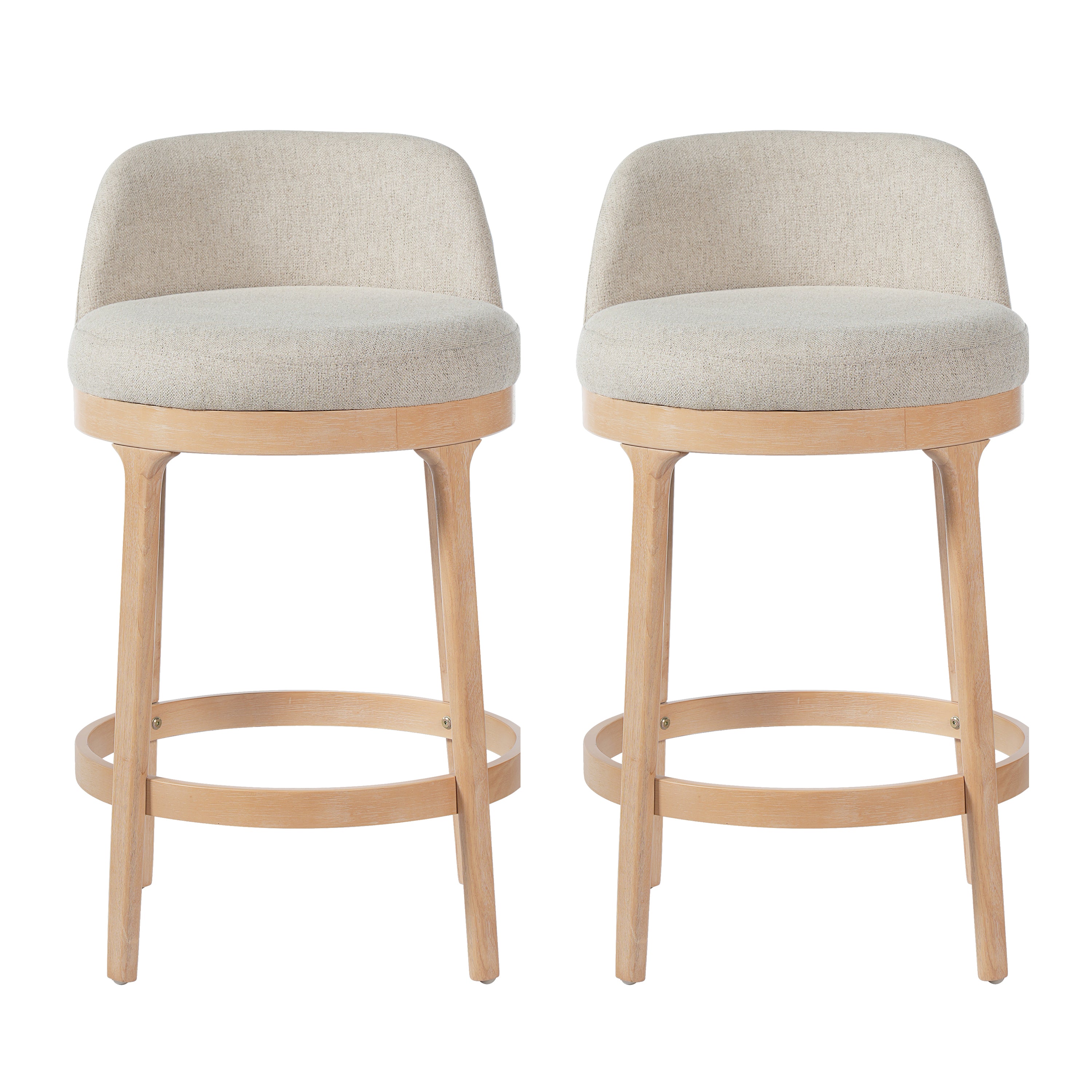 [variant:N897P442113N] Chole Set of 2 Natural Wood Counter Stools image 2
