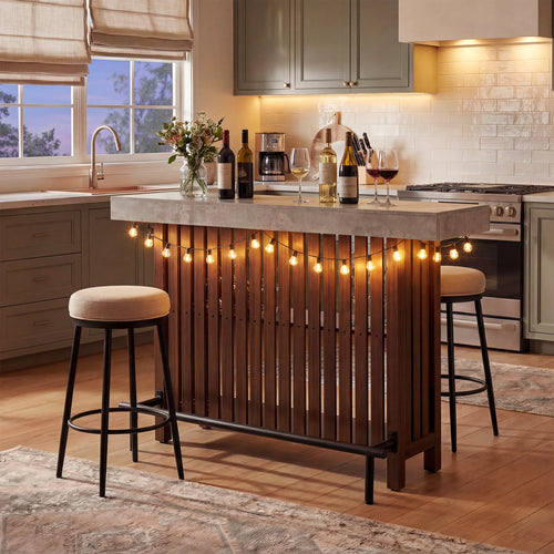 [variant:N889P427904R] 3-in-1 Dining and Bar Table with Wine Storage image 1