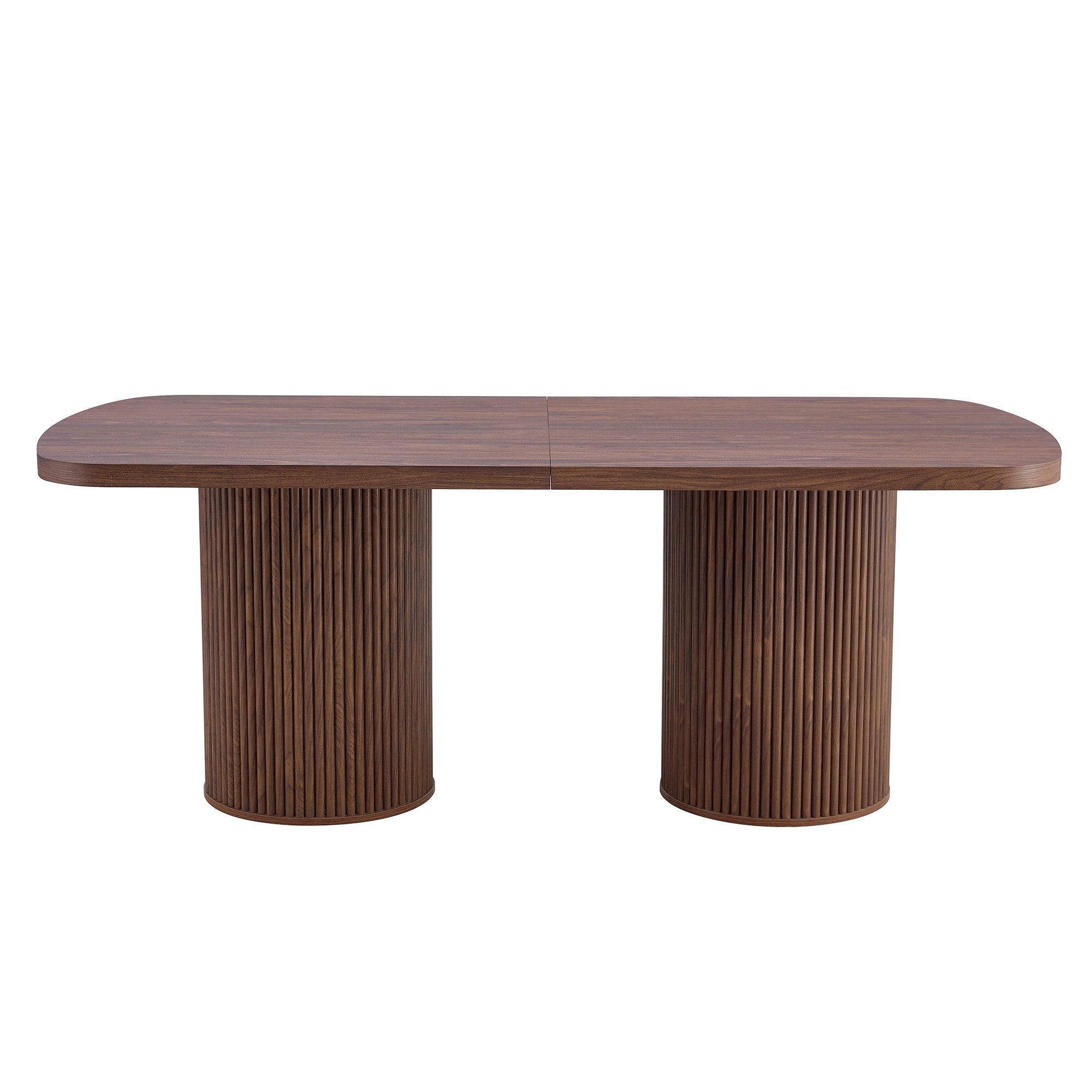 [variant:W3806S00019] Walnut Roman-Column Dining Table – 78.7-Inch image 24