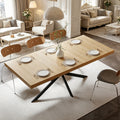 [variant:W3679P437341] Extendable Dining Table with Hidden Storage – 55–71 Inch – Natural image 1