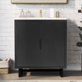 [variant:WF319594AAB] Freestanding Bathroom Vanity with Resin Sink – 30-Inch – Black image 1