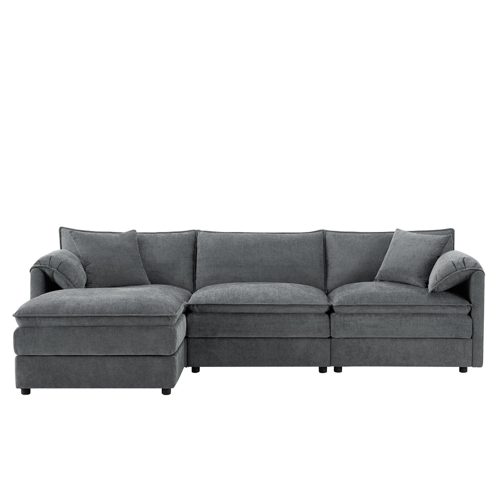 [variant:N851S8687B] 103-Inch Chenille L-Shaped Sectional Sofa with Ottoman image 10