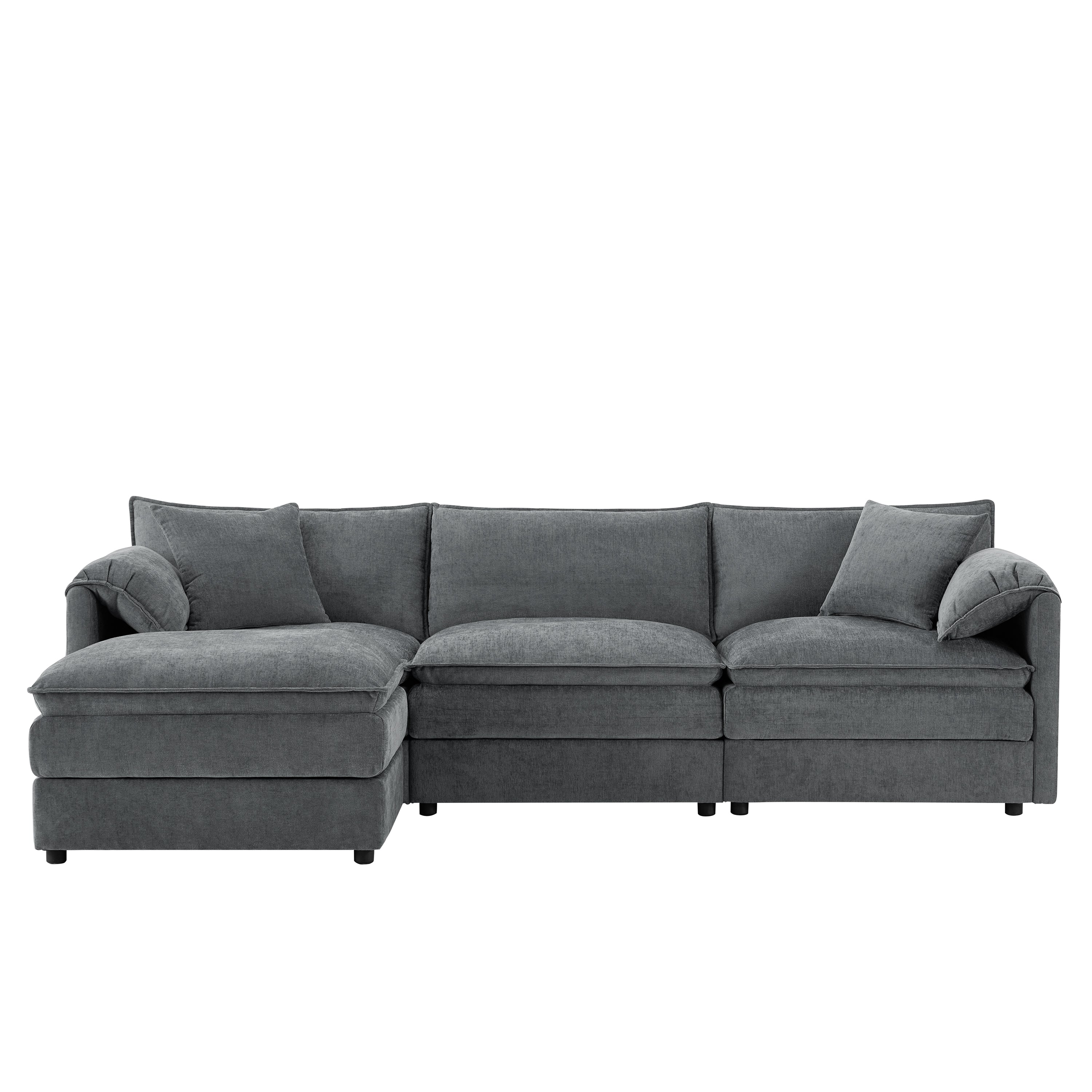 [variant:N851S8687B] 103-Inch Chenille L-Shaped Sectional Sofa with Ottoman image 10
