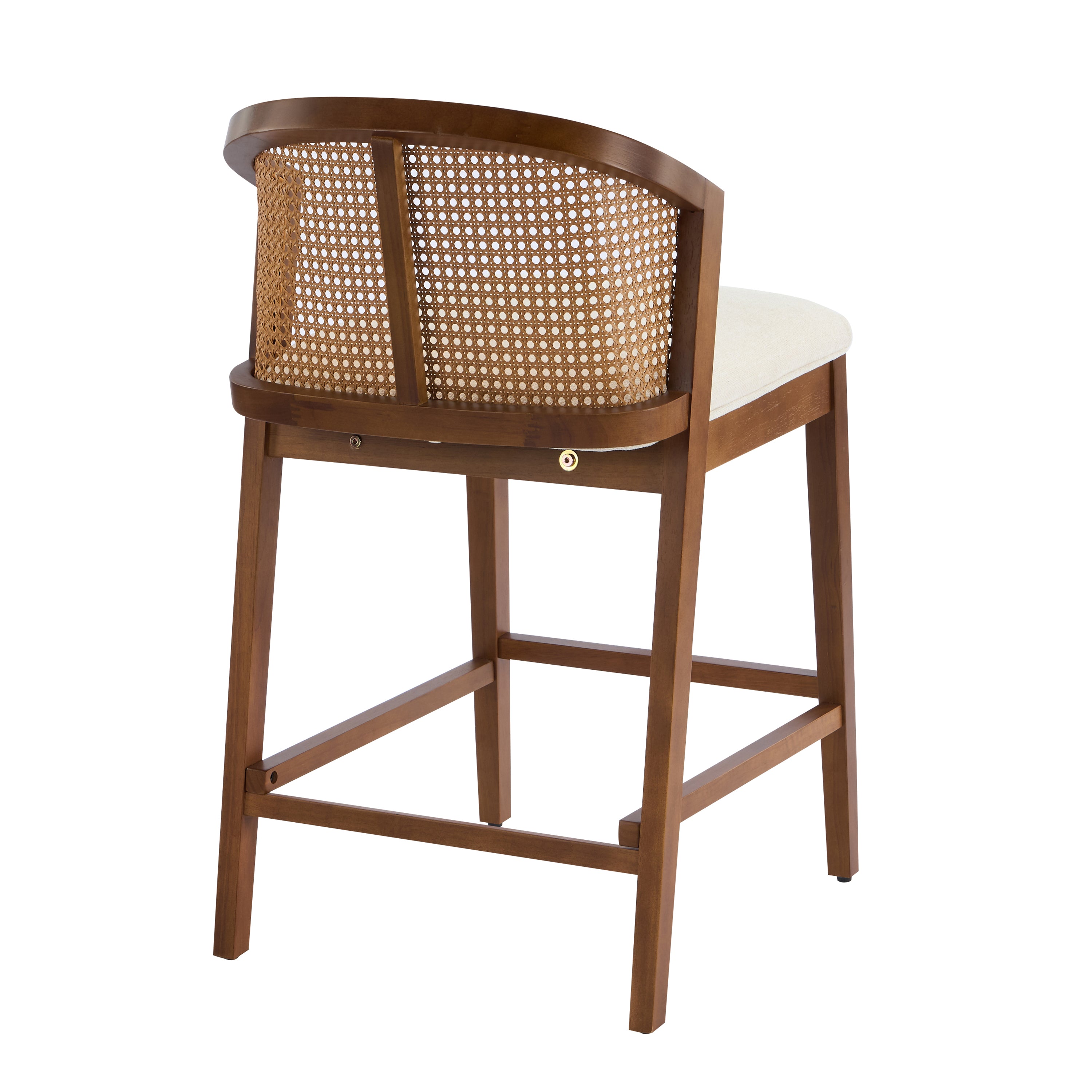 Upholstered Wood Counter Stools – Sets of 2 or 4 — [variant:N897P439502W-S4] Beige,Walnut image 11