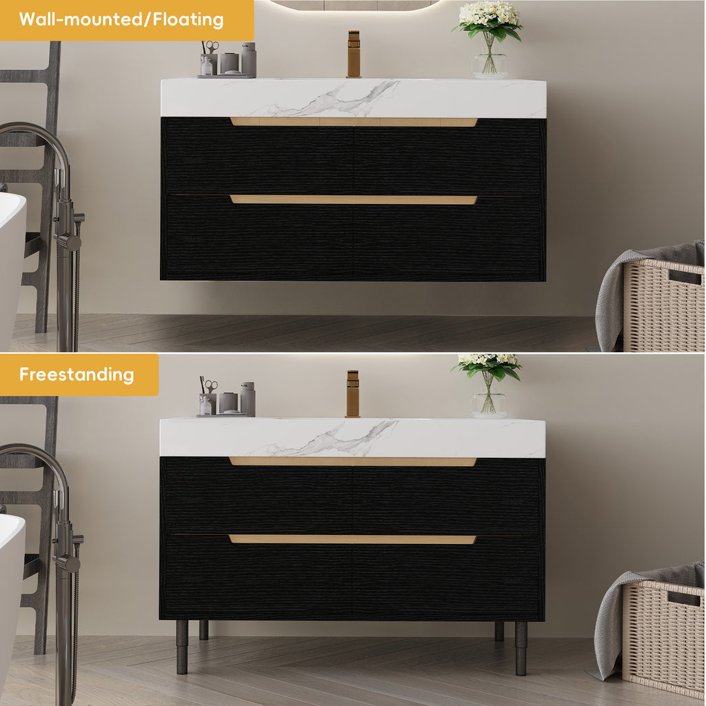 [variant:W5307S00006] Bathroom Vanity with Sintered Stone Top – 35.4-Inch image 15