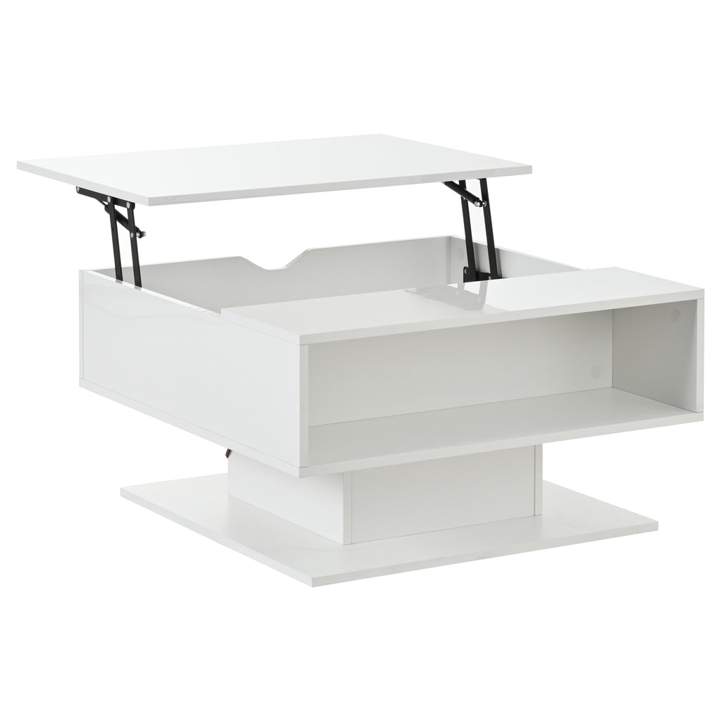 [variant:N892P428789W] High-Gloss Hydraulic Lift Coffee Table with Storage image 21