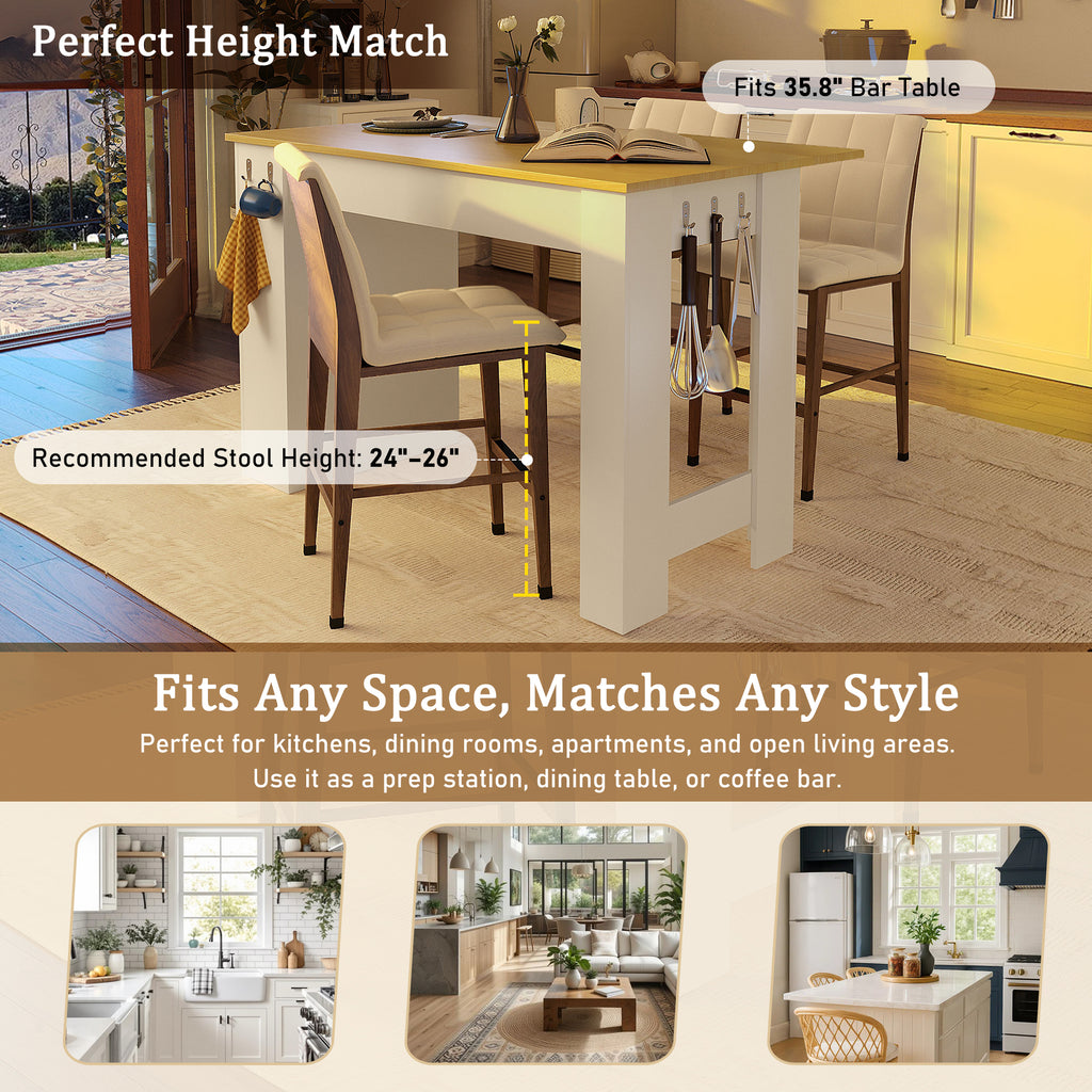 [variant:N889P428028O] 3-in-1 Kitchen Island with Foldable Dining Table image 9
