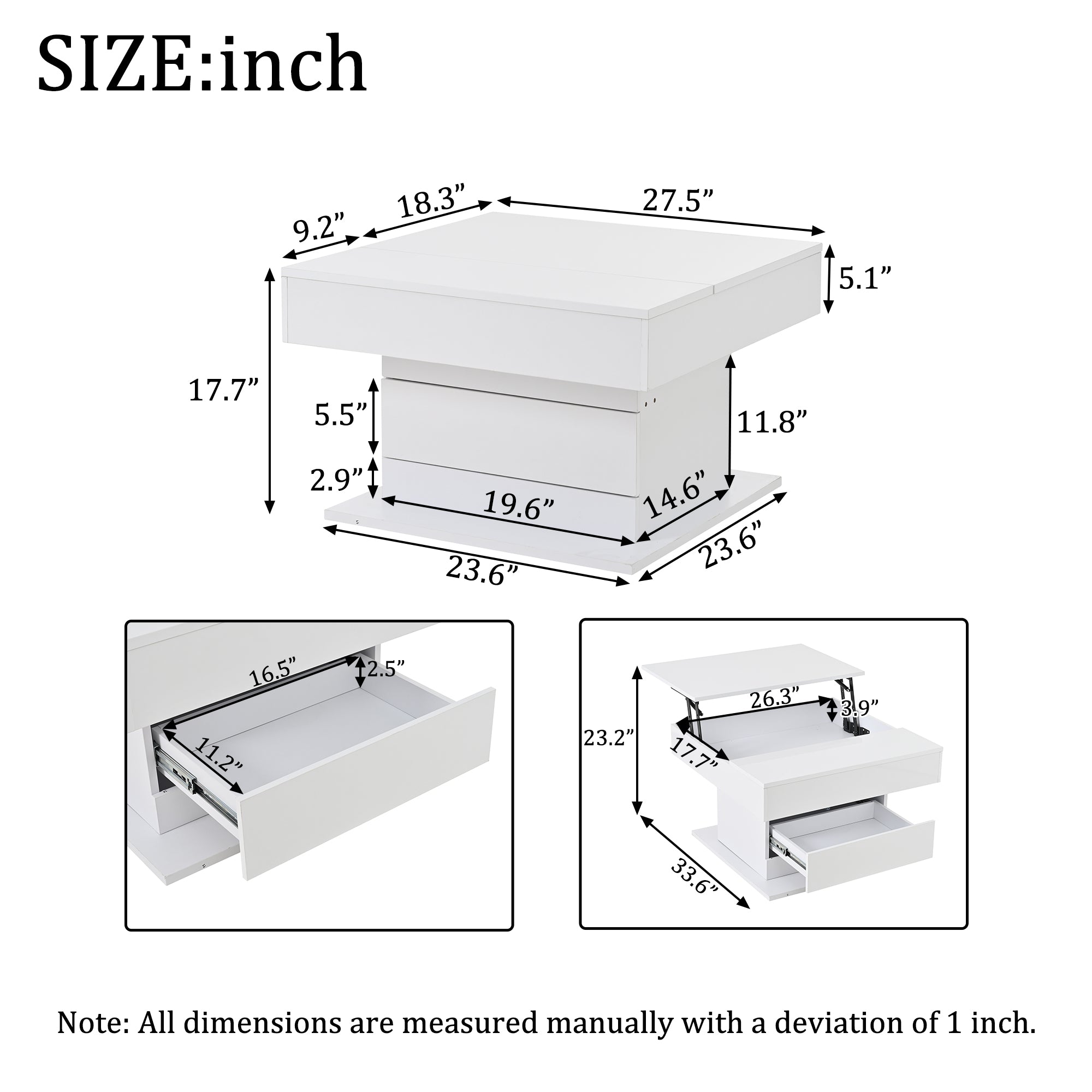[variant:N892P423296W] 360° Rotating Lift-Top Coffee Table with Drawer image 32
