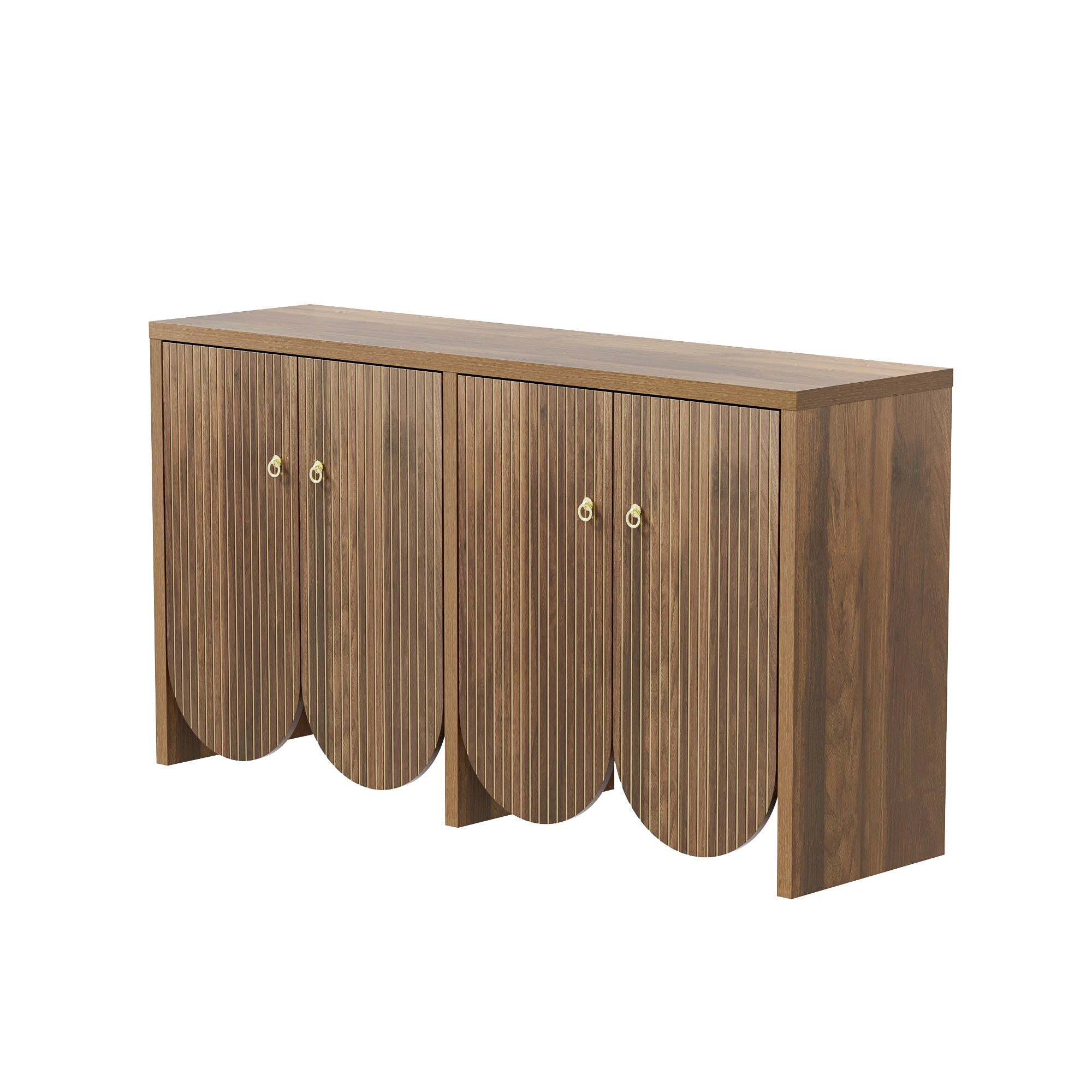 [variant:GA0002N] Fluted 4-Door Sideboard – Walnut image 18