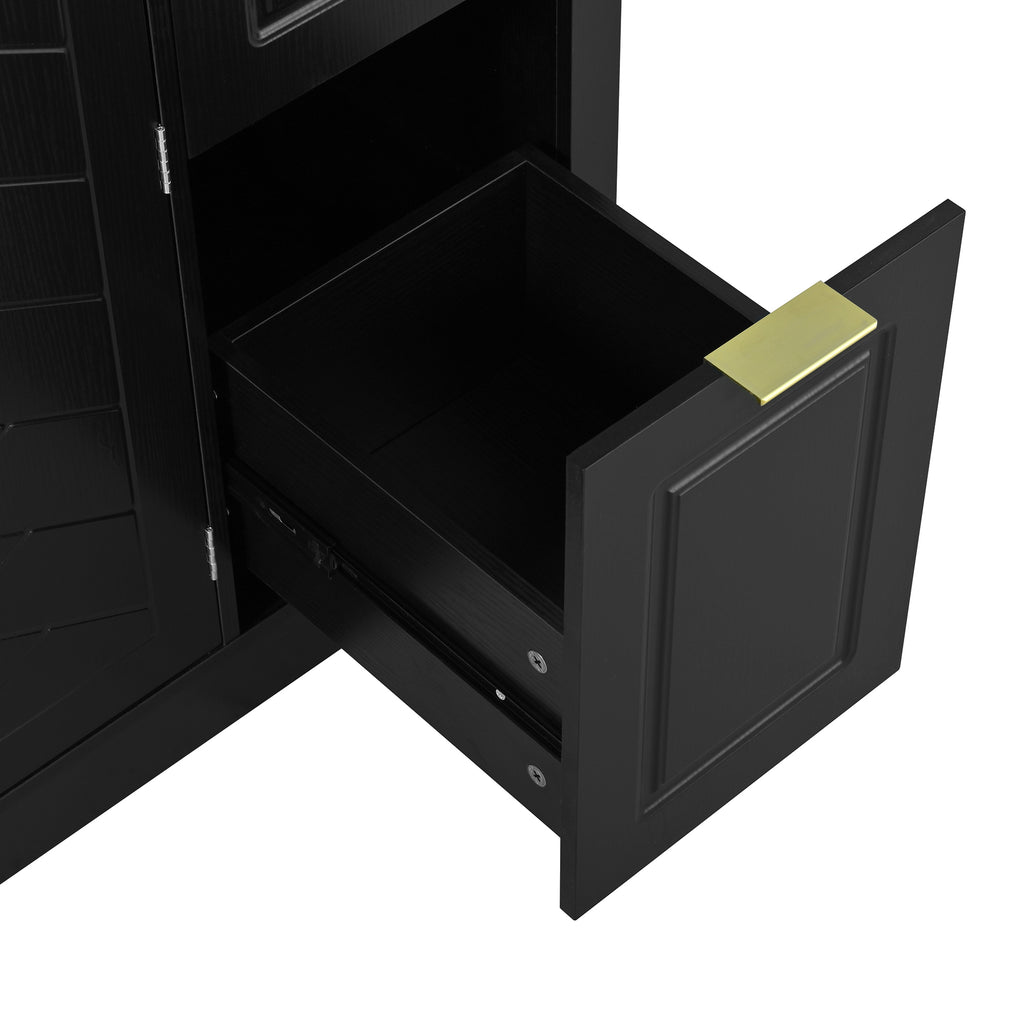 [variant:N889P443160B] Sideboard with 2 Doors, 6 Drawers & Power Outlet image 20