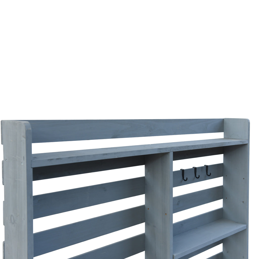 [variant:N853P386121G] Rolling Outdoor Potting Bench with Stainless Steel Top image 9