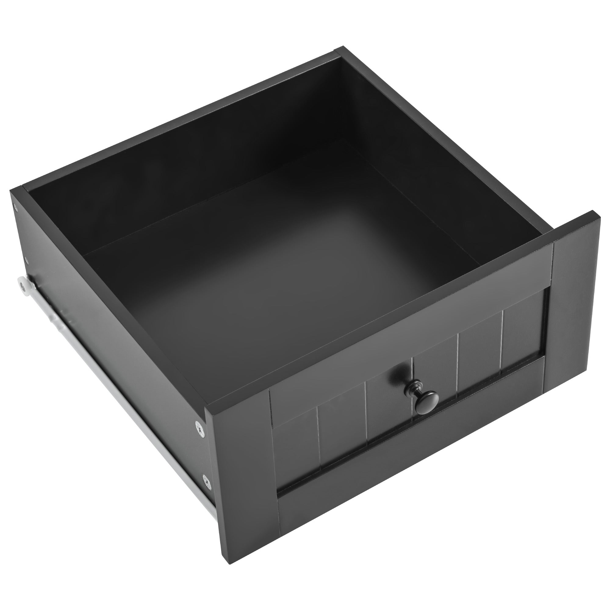 [variant:N853S000006B] Dual-Drop-Leaf Rolling Kitchen Island – Black, 55.75-Inch image 7