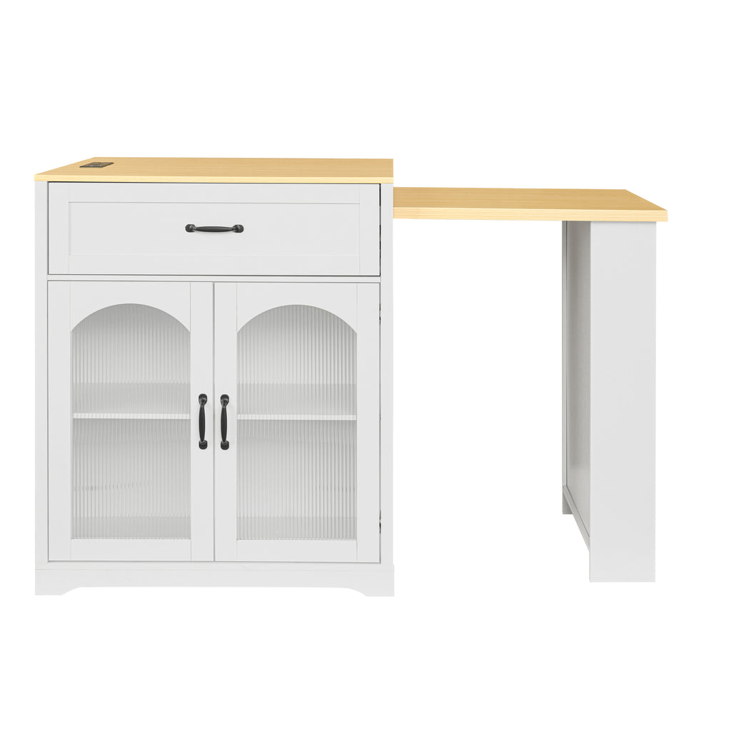 [variant:WT000005AAK] Rolling Bar Cabinet with Power Outlet image 5
