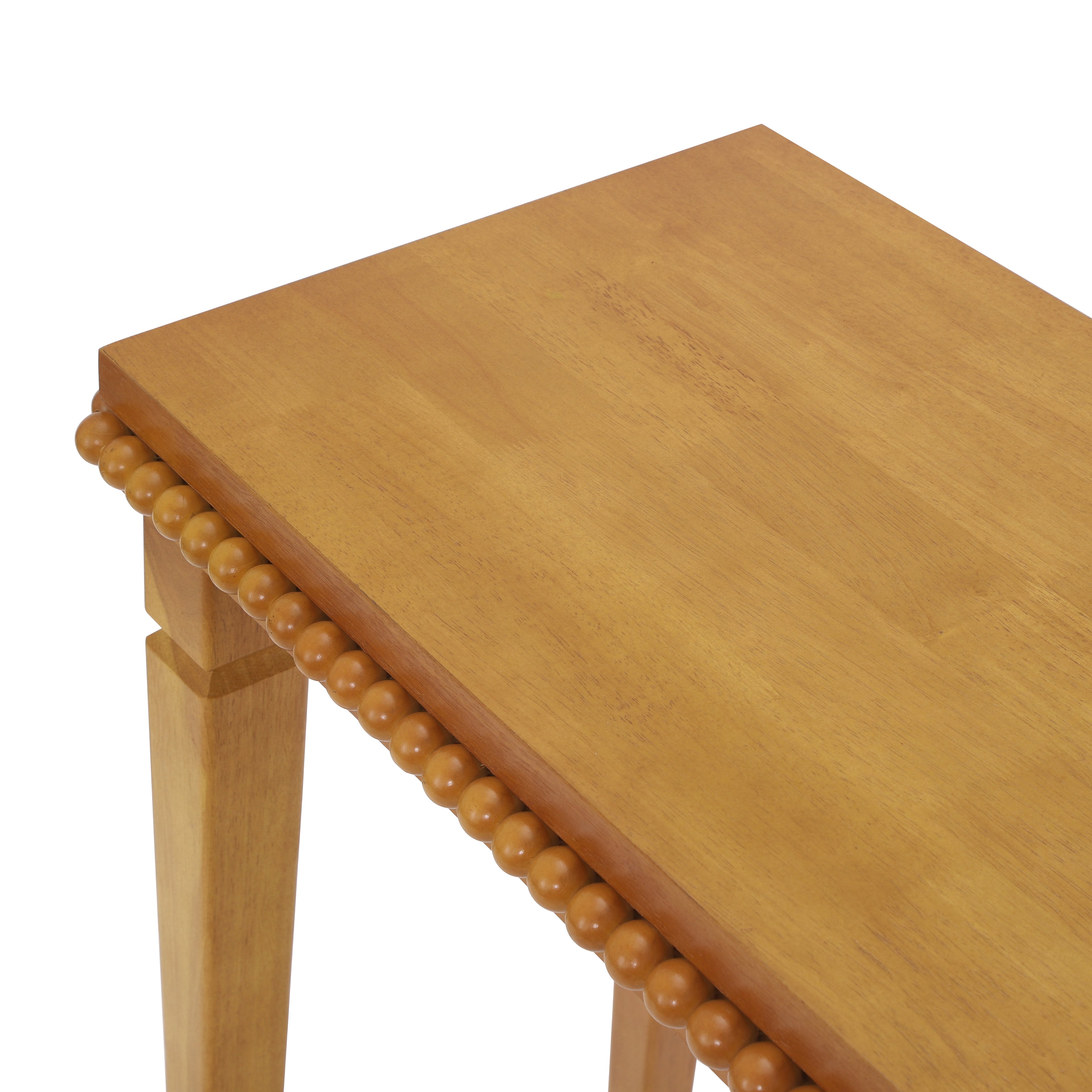 Farmhouse Console Table with Beaded Trim — [variant:N876P351928D] Natural image 9