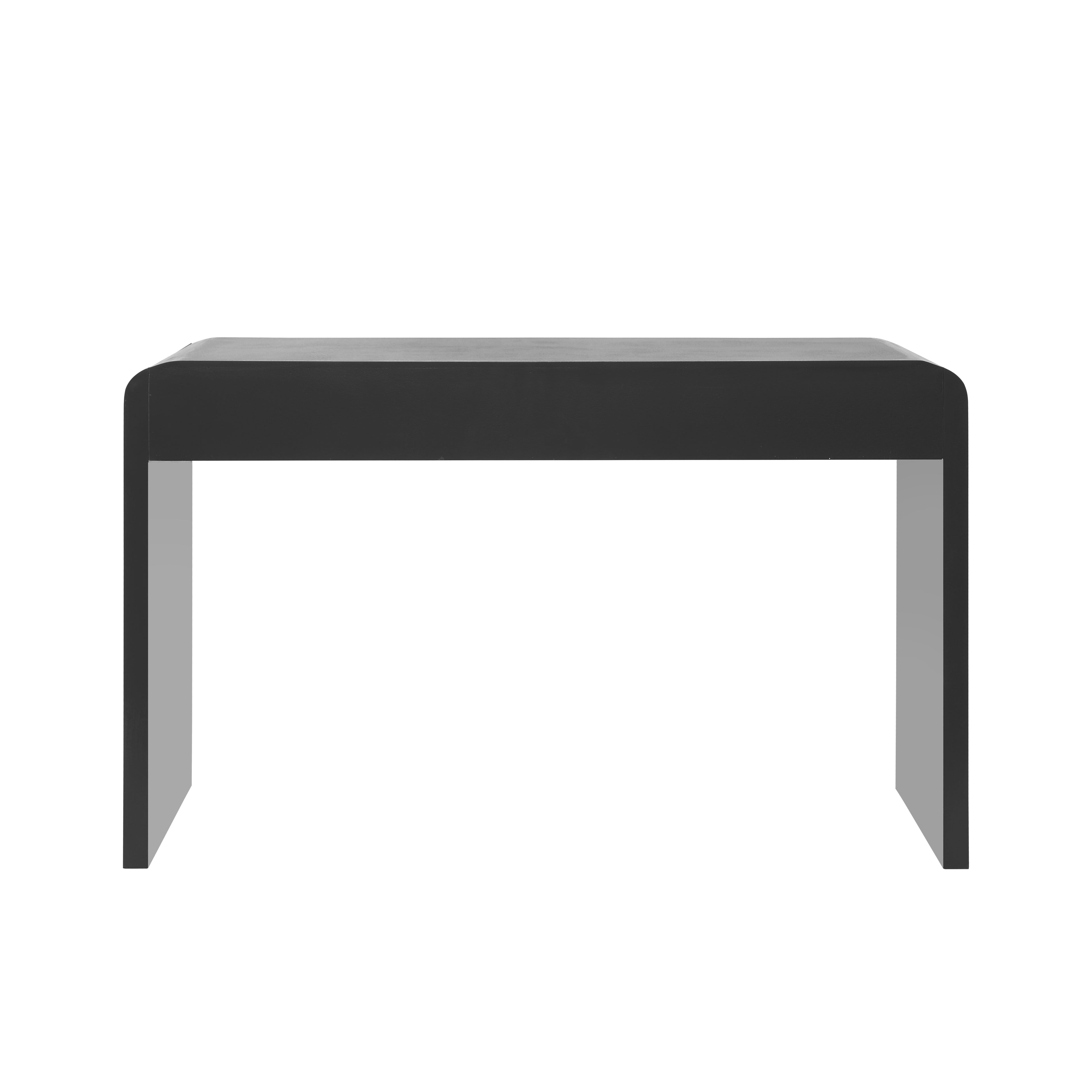 [variant:N876P351912B] Black Console Table with Drawer & Storage Shelf image 5