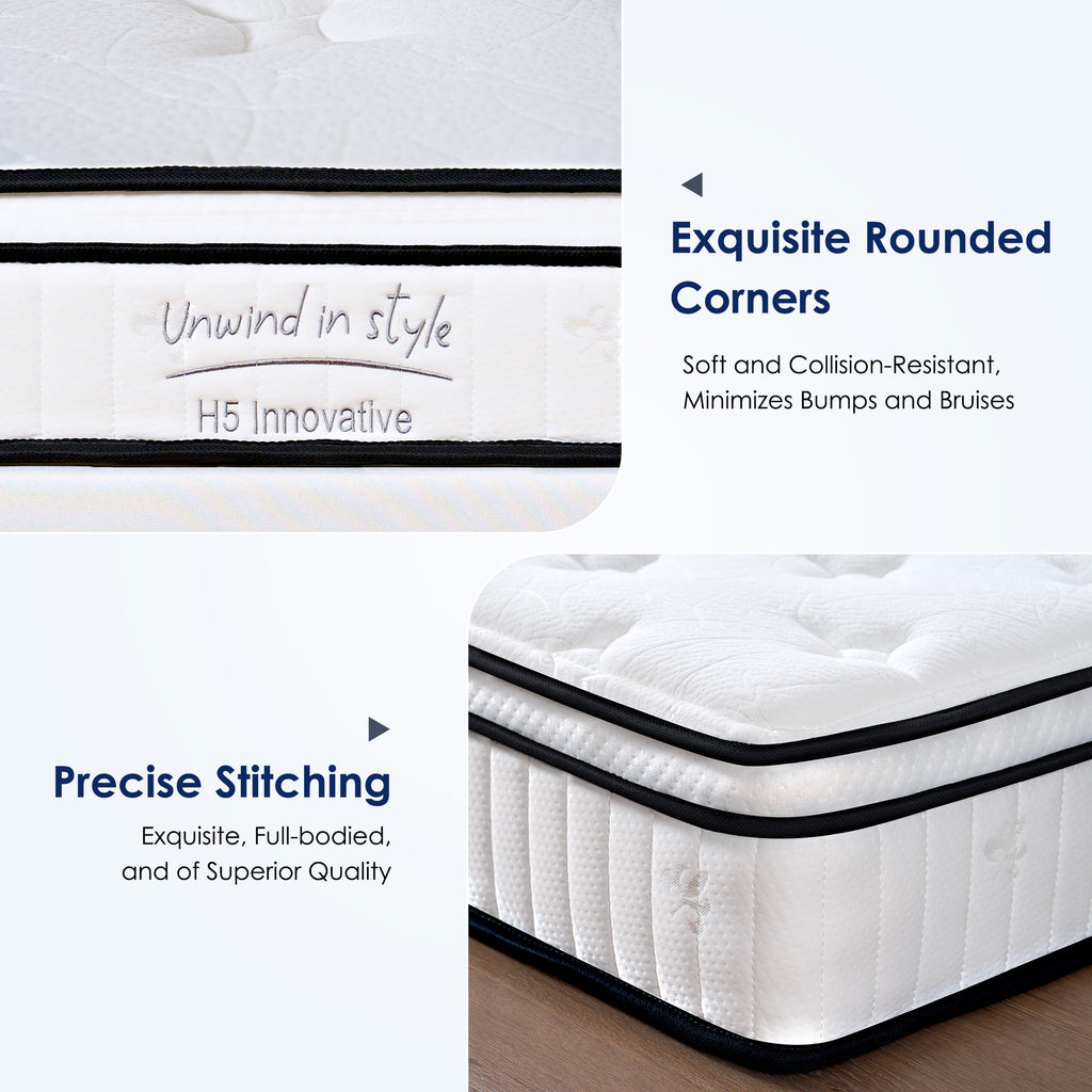 [variant:W3686P353680] Full Hybrid Memory Foam Mattress – 10-Inch image 2