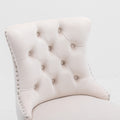 [variant:W5755P474584] Set of 2 Beige Velvet Bar Stools image 8