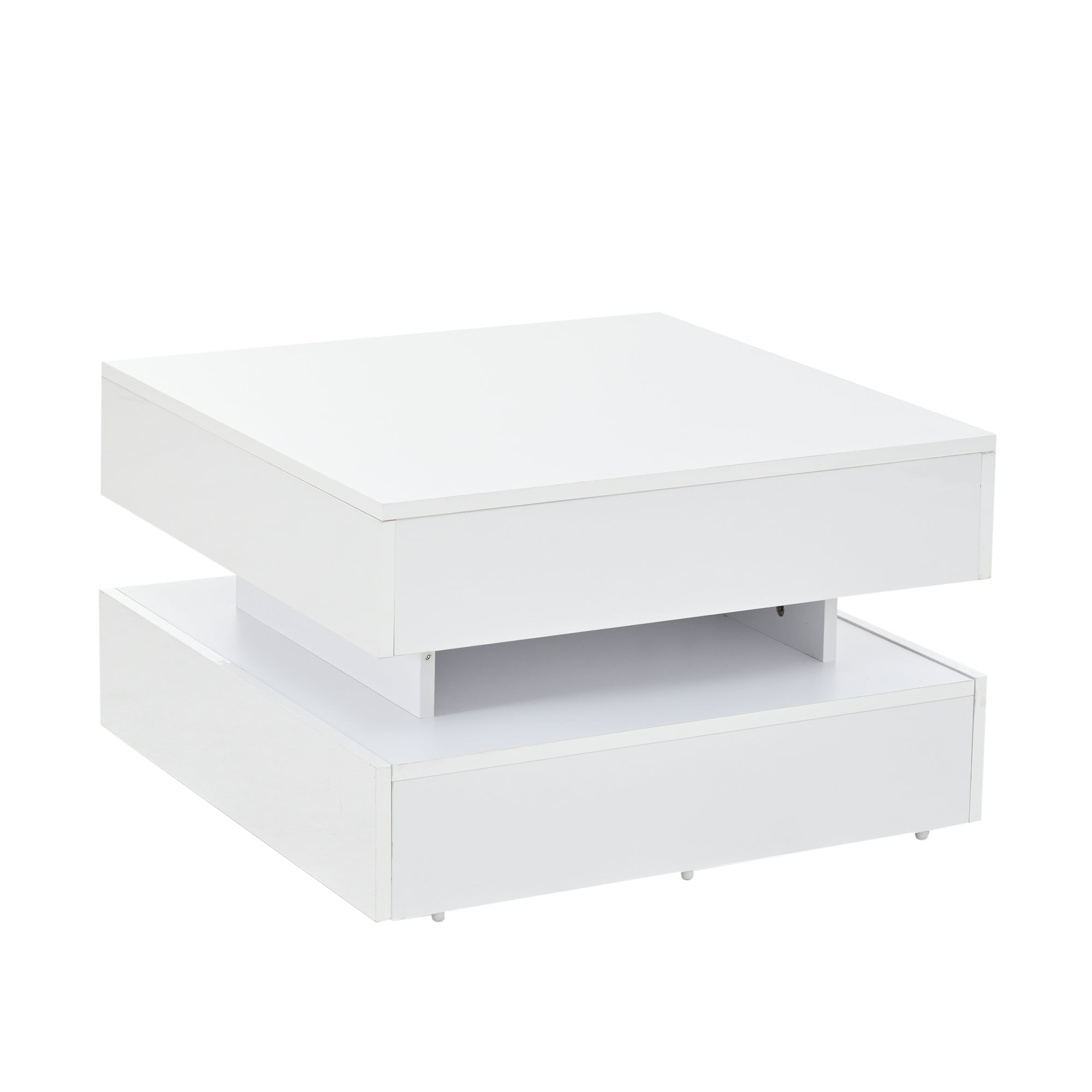 [variant:N892P407973W] White Lift-Top LED Coffee Table with 2 Drawers image 15