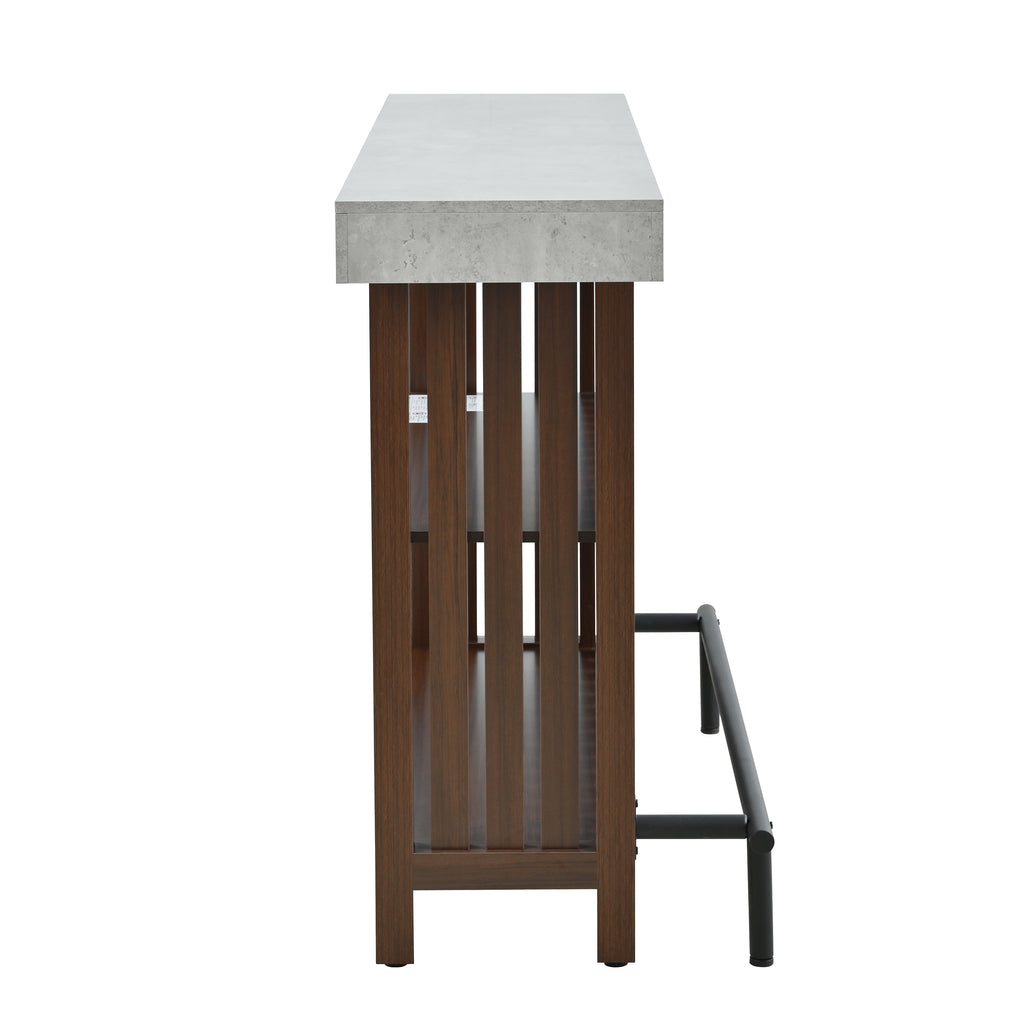 [variant:N889P427904R] 3-in-1 Dining and Bar Table with Wine Storage image 12