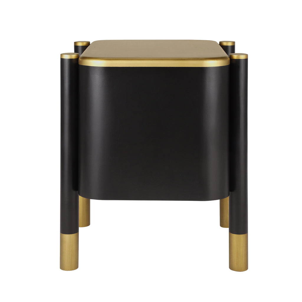 [variant:N856P406687B] Curved 2-Drawer Nightstand with Feather Handles image 11