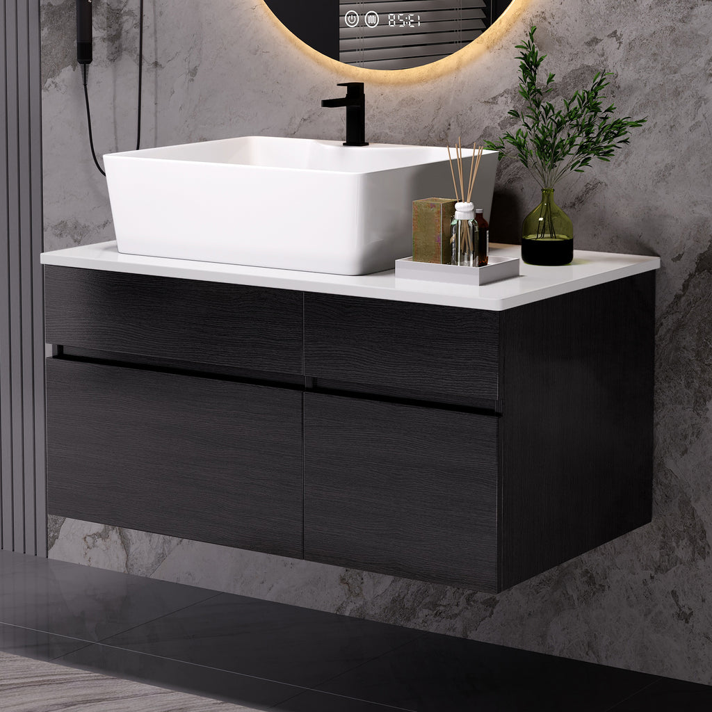 [variant:W5307S00008] Floating Bathroom Vanity with Ceramic Sink – 31.5-Inch image 4