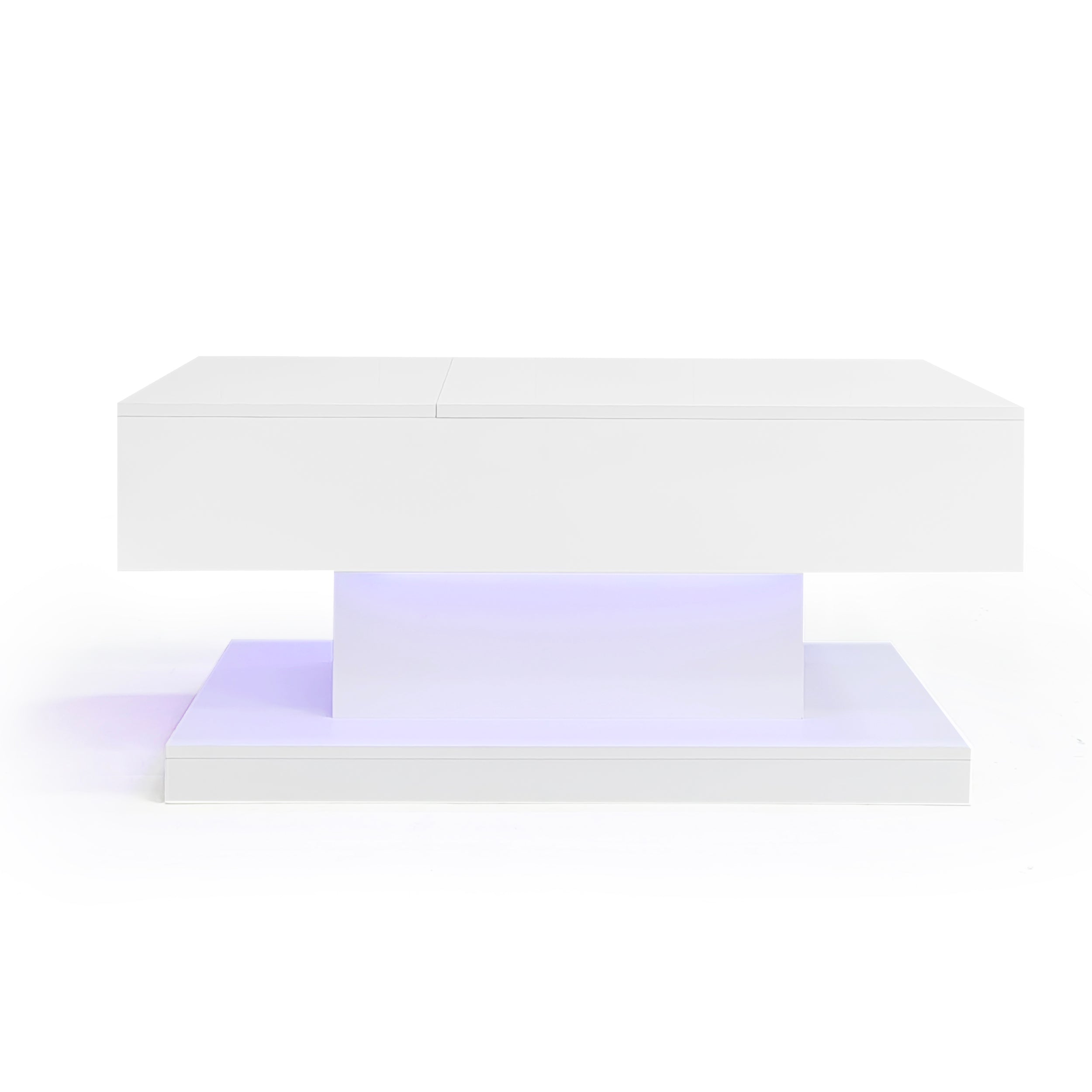 [variant:N892P407974W] High-Gloss Lift-Top Coffee Table with LED Lights image 47