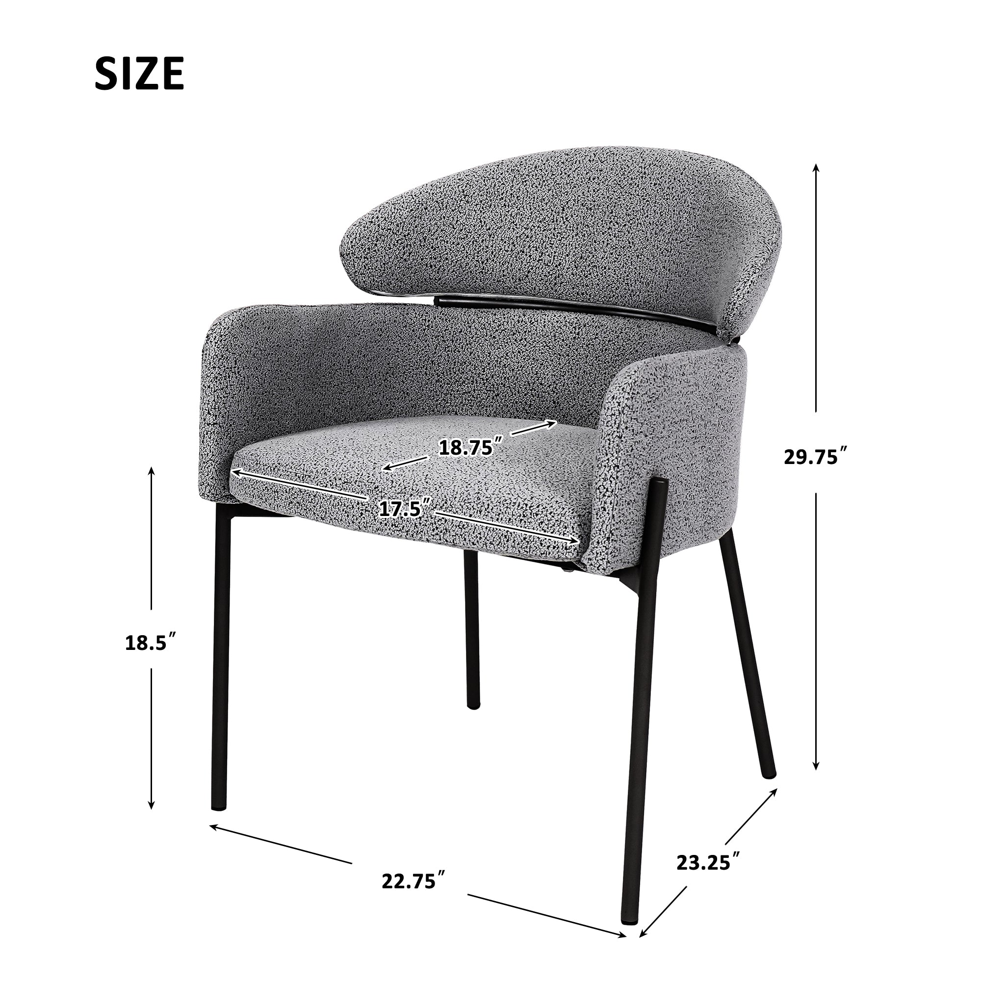 Modern Upholstered Dining Chairs – Set of 2 or 4 — [variant:N876P312852E-2] Set of 4 image 2