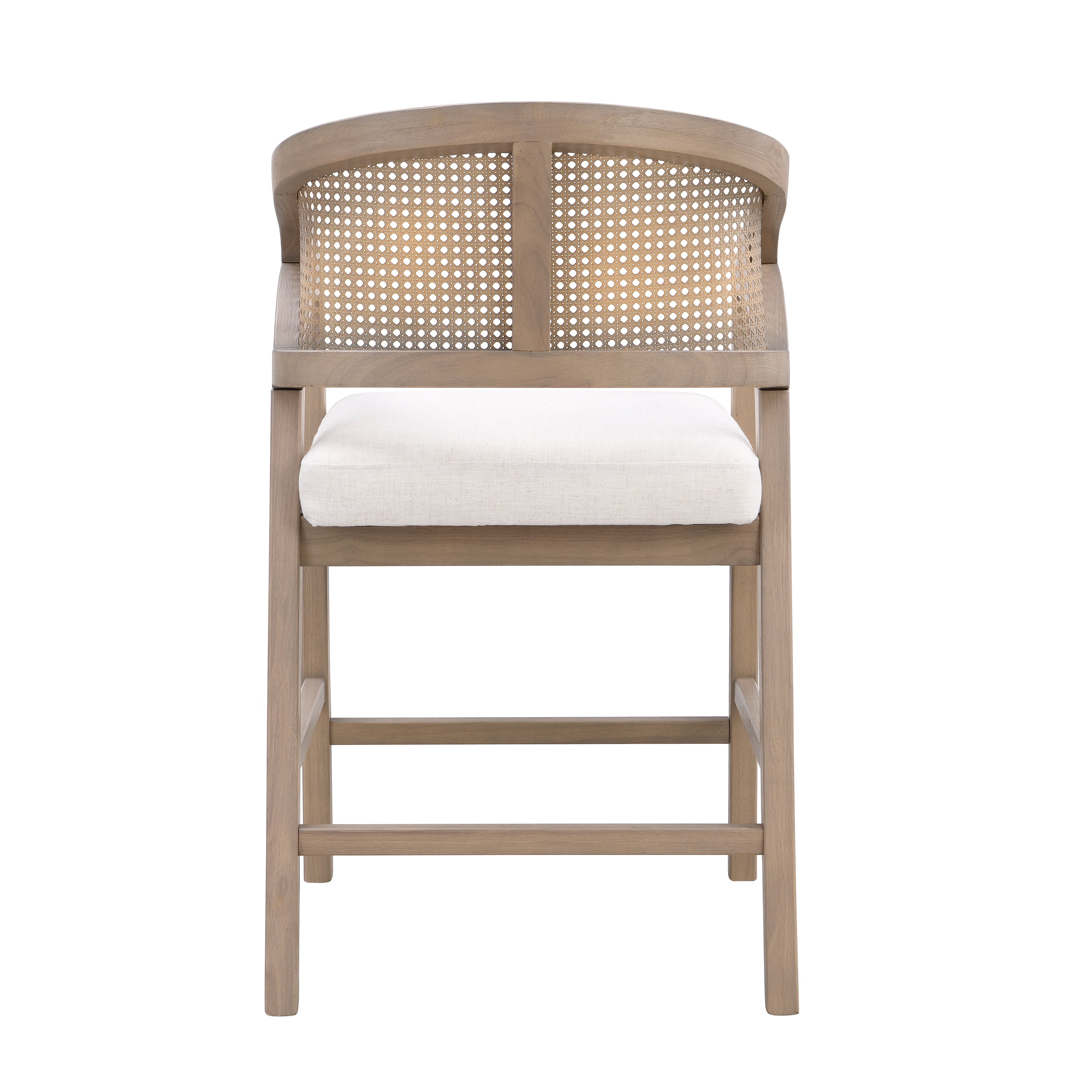[variant:N872P359330A] Set of 2 Light Ash Rattan Counter Stools image 2