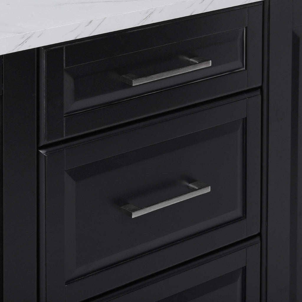 [variant:N853P390045B] Rolling Kitchen Island with Tilt-Out Trash Cabinet – Black, 50.7-Inch image 20