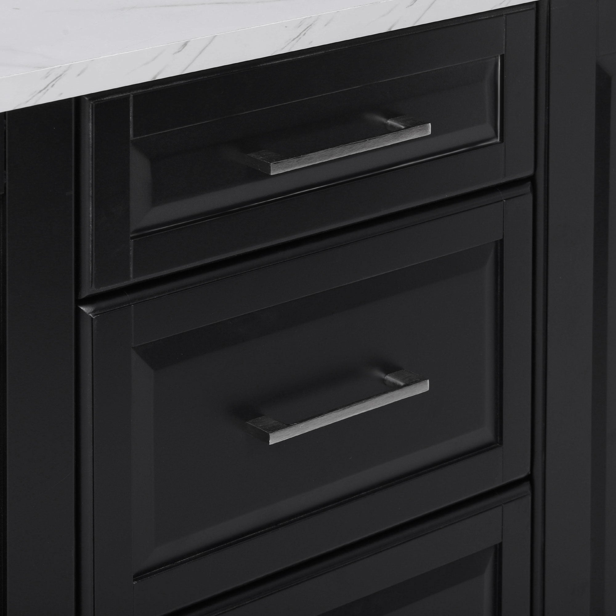 [variant:N853P390045B] Rolling Kitchen Island with Tilt-Out Trash Cabinet – Black, 50.7-Inch image 20