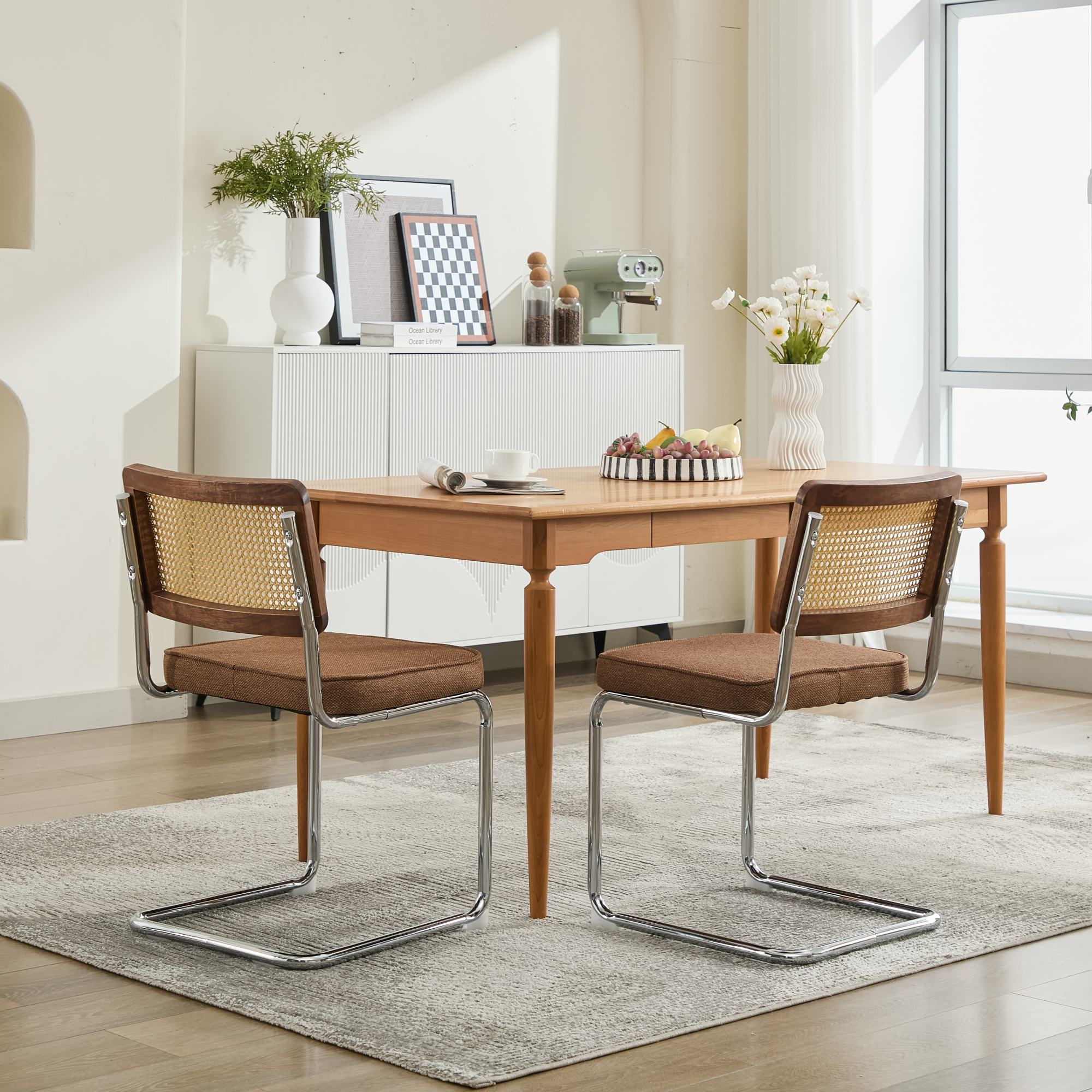 Coffee Rattan-Back Dining Chairs – Set of 2 — [variant:W5755P512975] Rattan-Back Dining Chairs – Set of 2 image 20