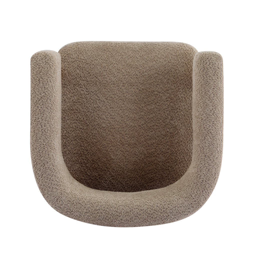 [variant:N898P443472B] Bouclé Accent Armchair – Light Camel image 7