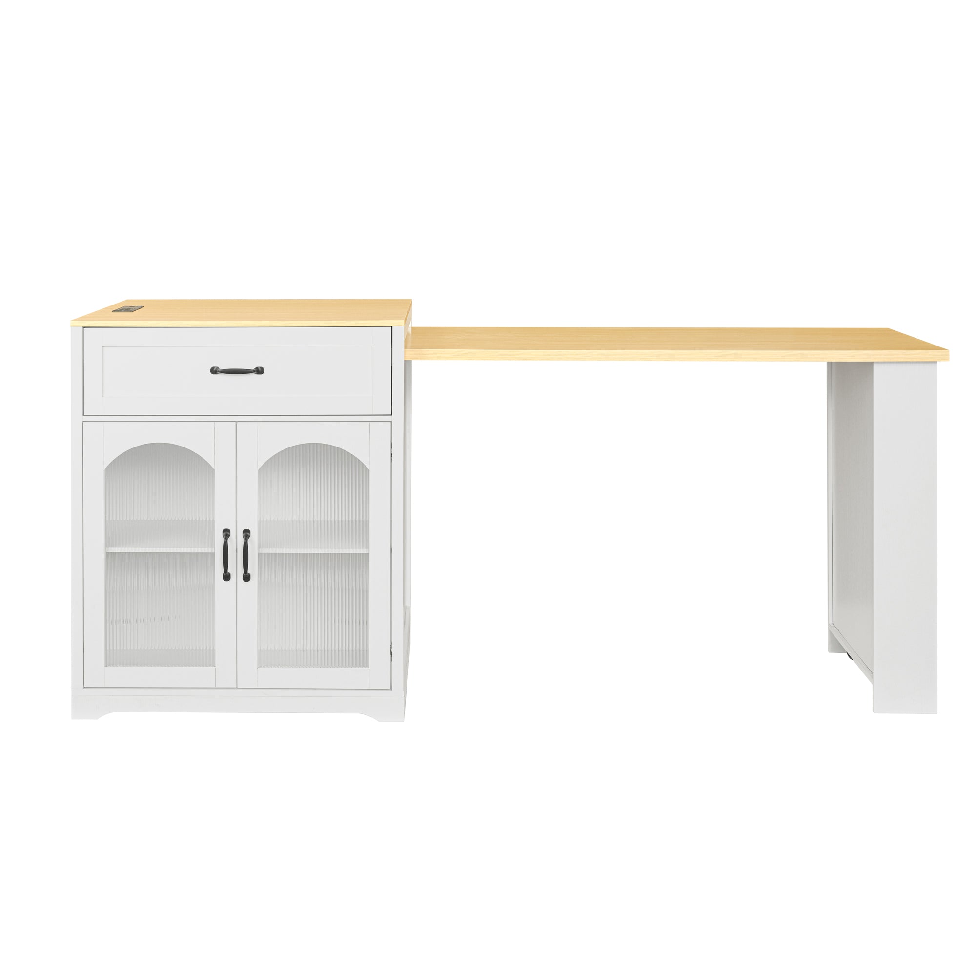 [variant:WT000005AAK] Rolling Bar Cabinet with Power Outlet image 4