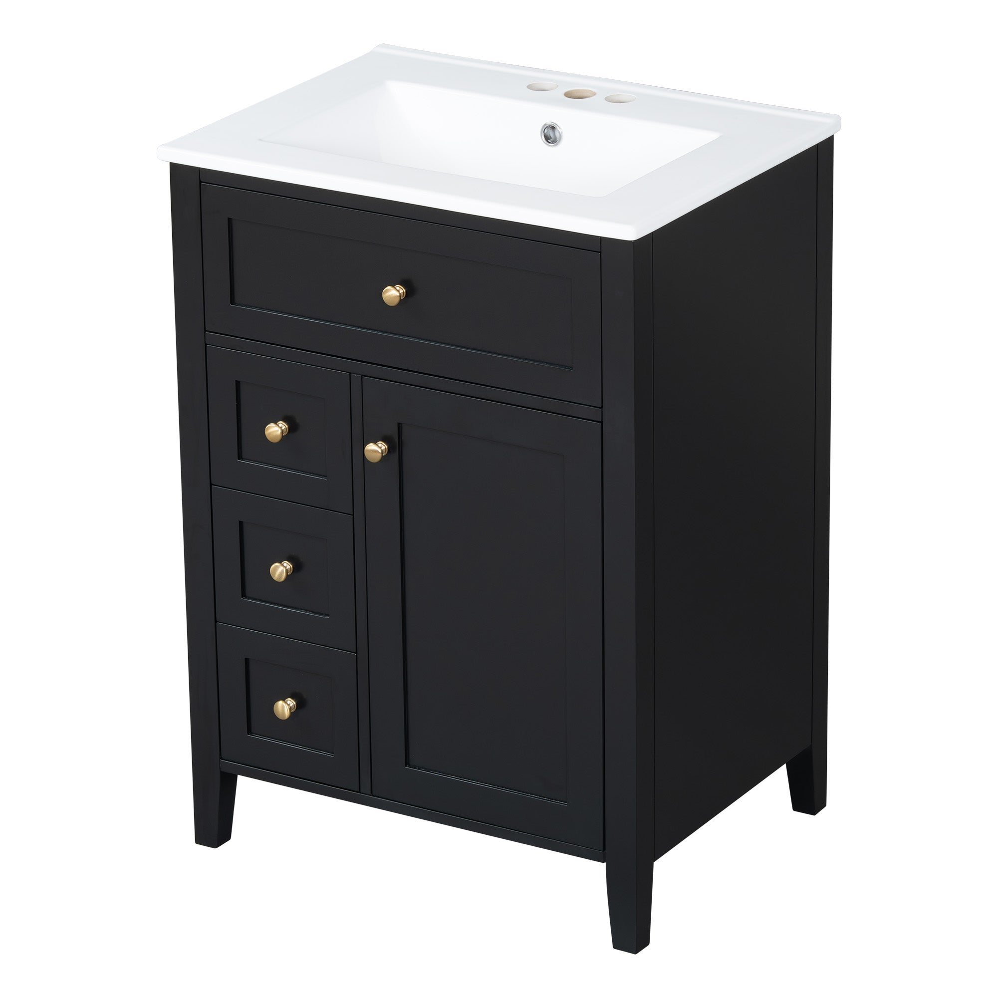 [variant:N725P280631B] Black Bathroom Vanity with Ceramic Sink – 24-Inch image 22
