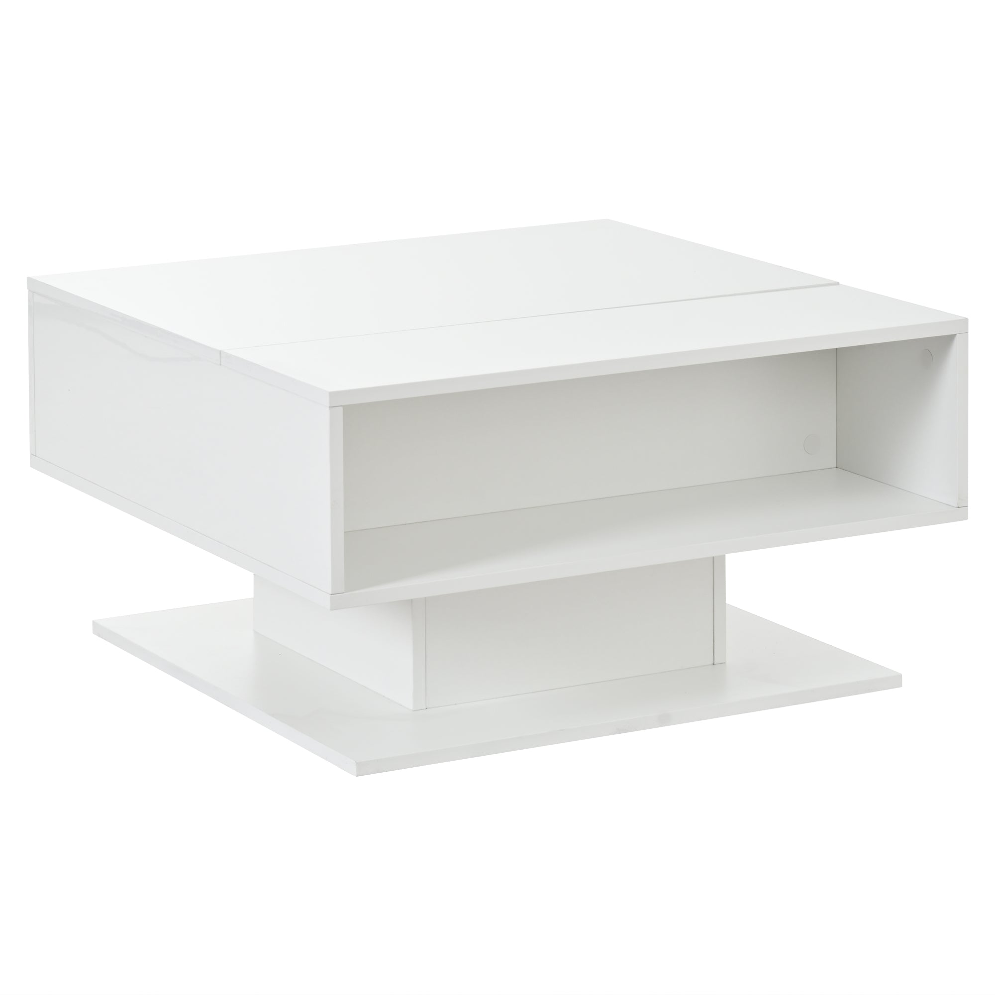 [variant:N892P428789W] High-Gloss Hydraulic Lift Coffee Table with Storage image 19
