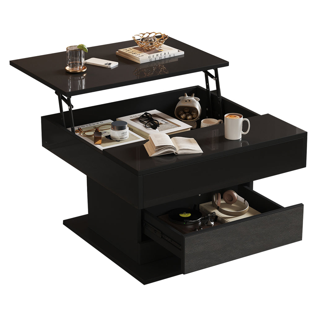 [variant:N892P423296B] Black 360° Rotating Lift-Top Coffee Table image 36